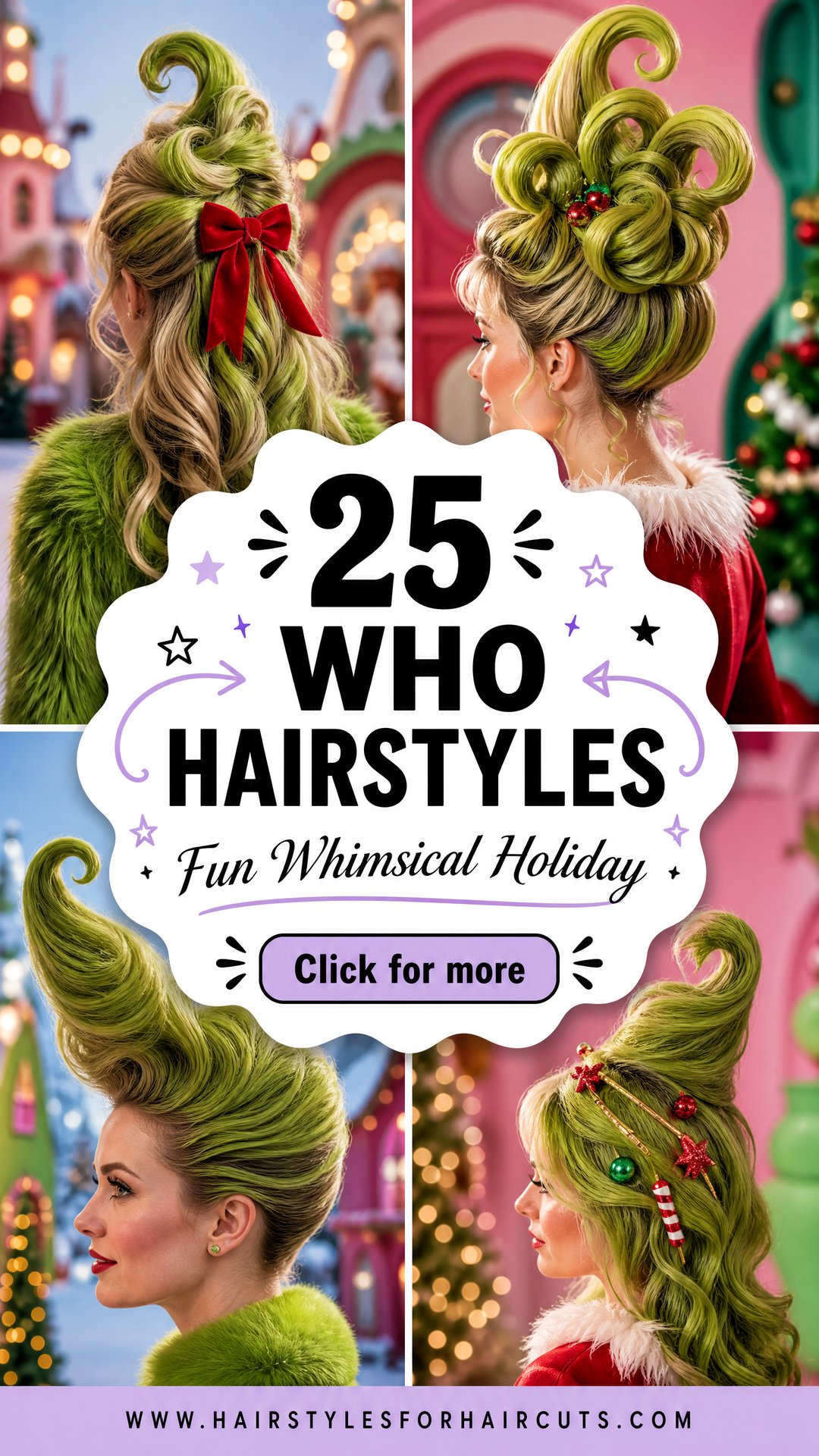 25 Who Hairstyles for a Fun Whimsical Holiday Look - 25 Who Hairstyles for a Fun, Whimsical Holiday Look
