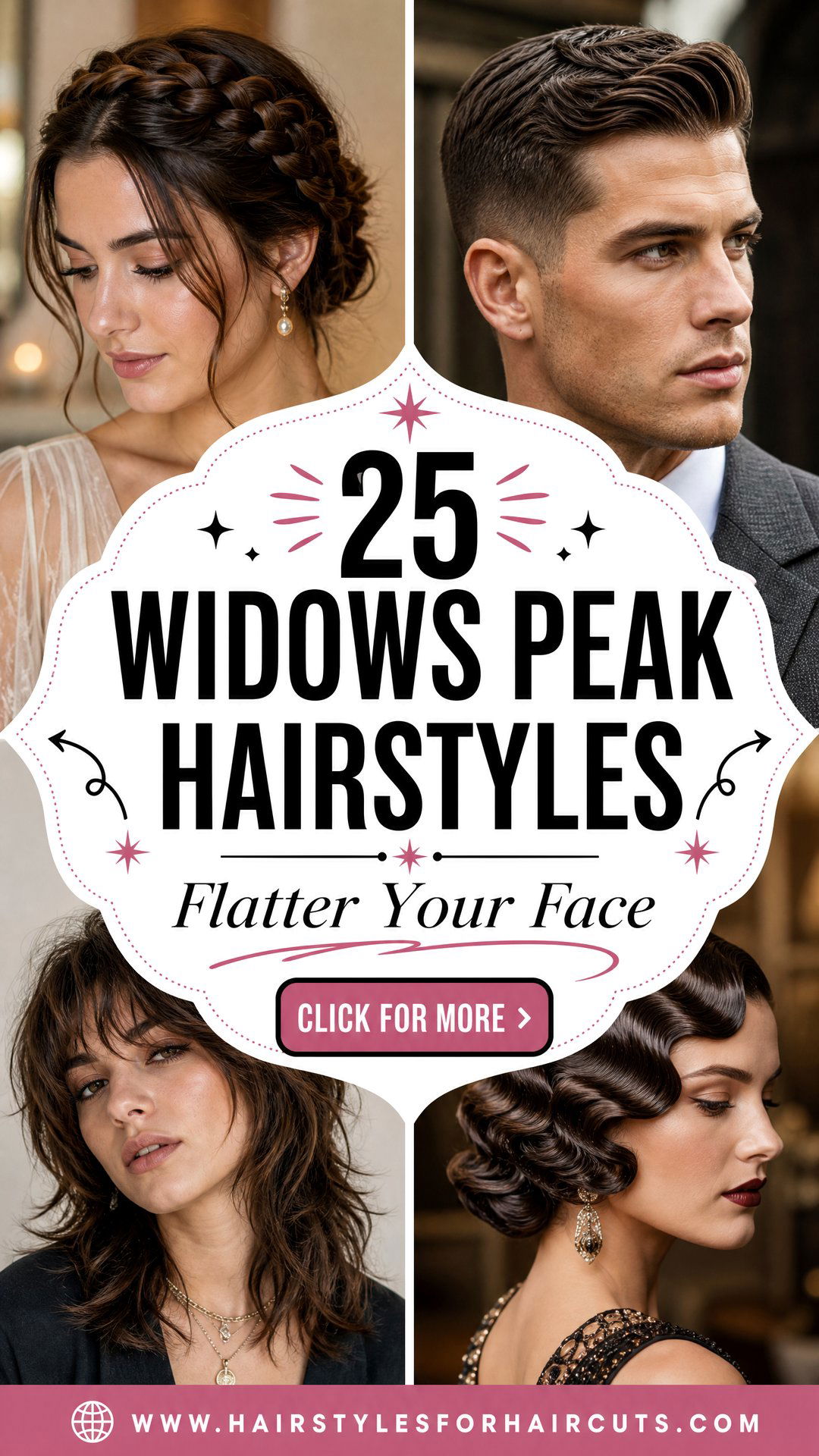 25 Widows Peak Hairstyles to Flatter Your Face Shape - 25 Widows Peak Hairstyles to Flatter Your Face Shape