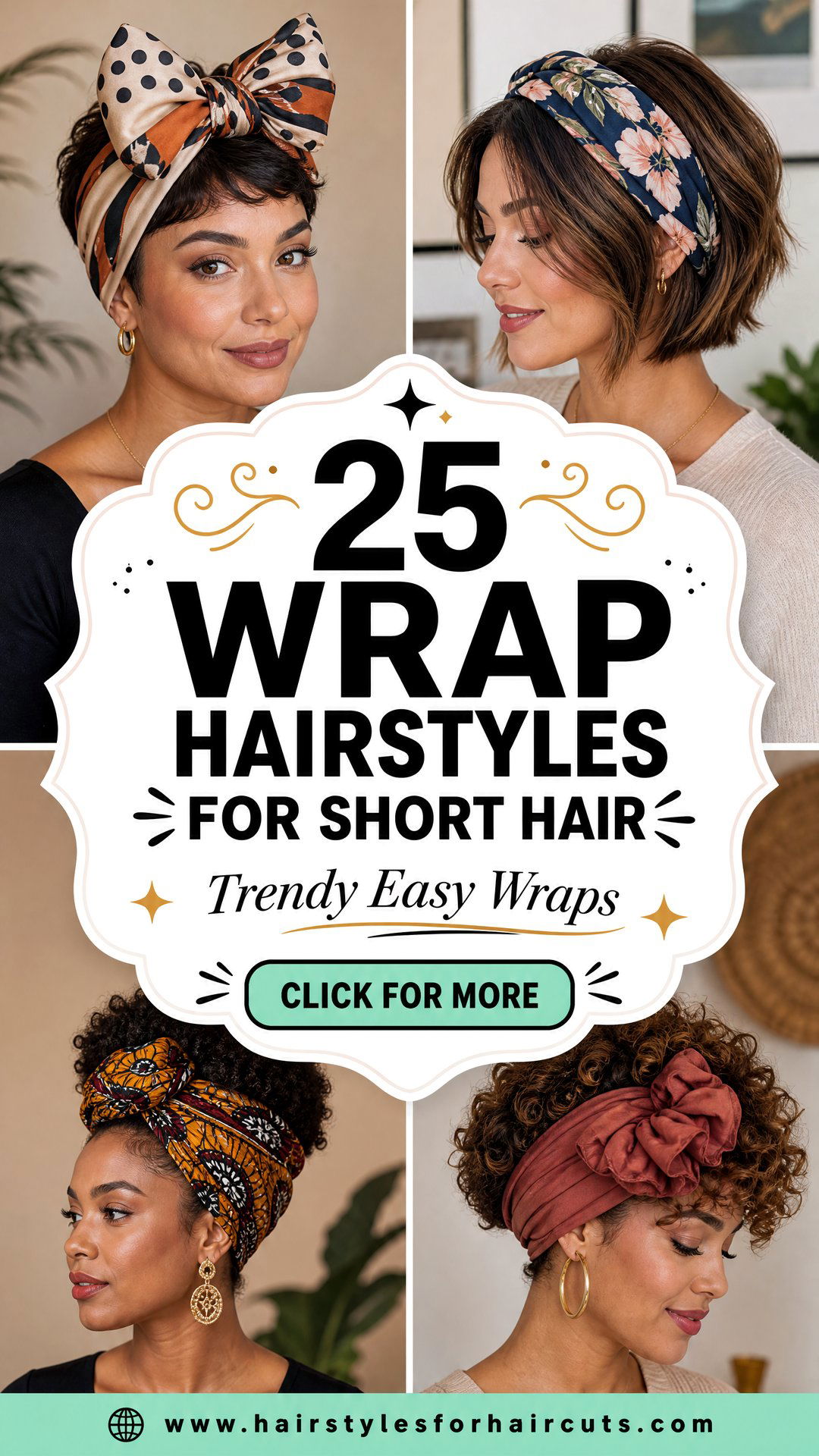 25 Wrap Hairstyles for Short Hair Trendy Easy Looks - 25 Wrap Hairstyles for Short Hair: Trendy Easy Looks