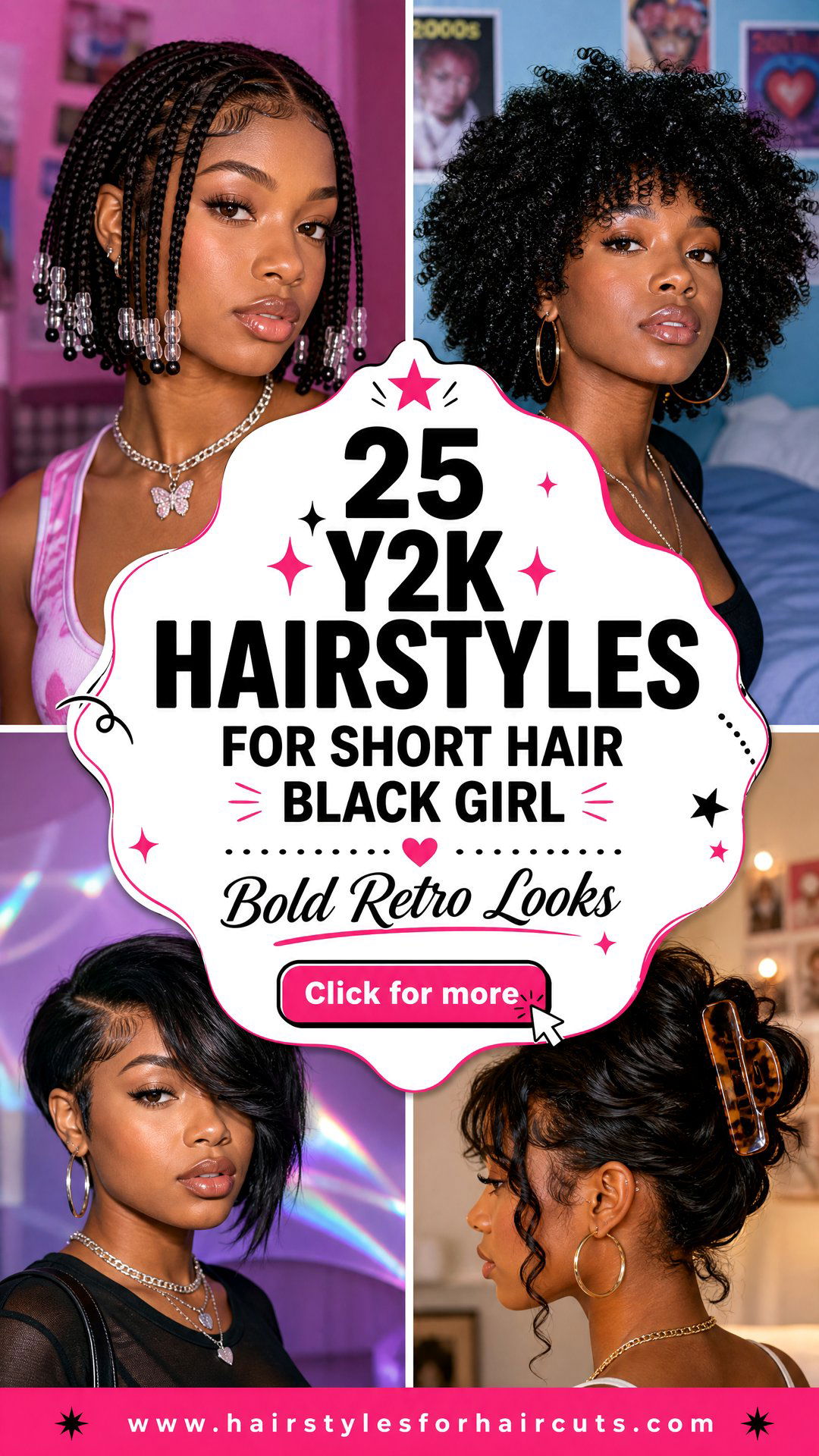 25 Y2K Hairstyles for Short Hair Black Girl Bold Looks - 25 Y2K Hairstyles for Short Hair Black Girl: Bold Looks