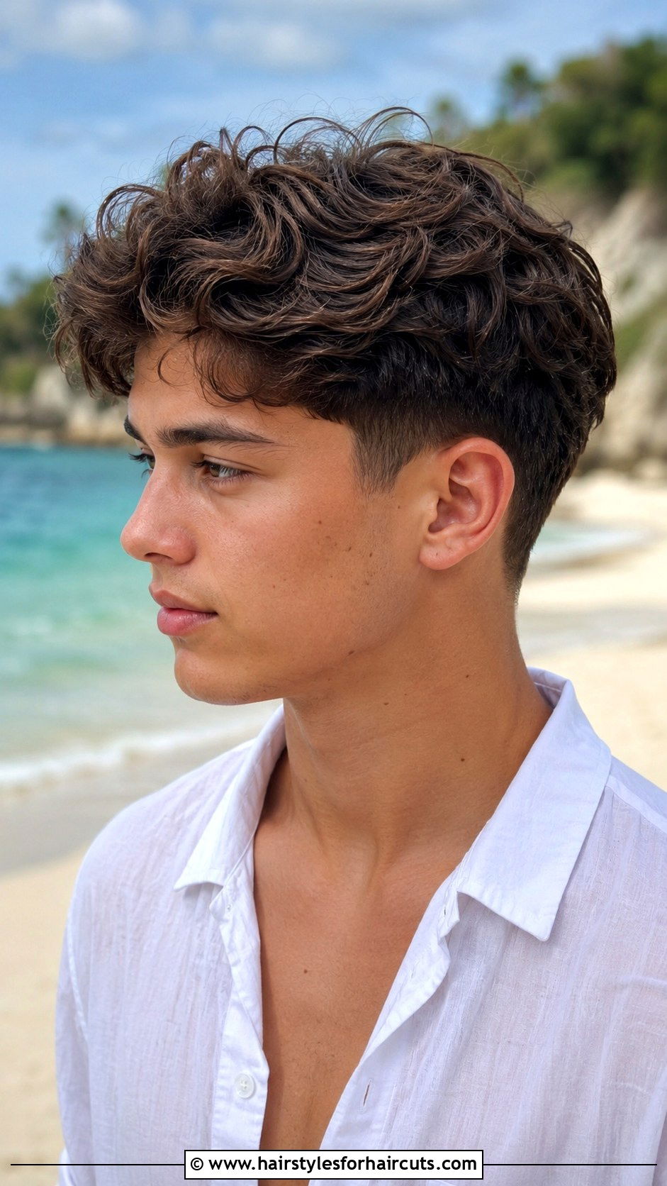 3 Step Taper Wavy Top - 25 3 step haircuts boy - 25 3 step haircuts boy