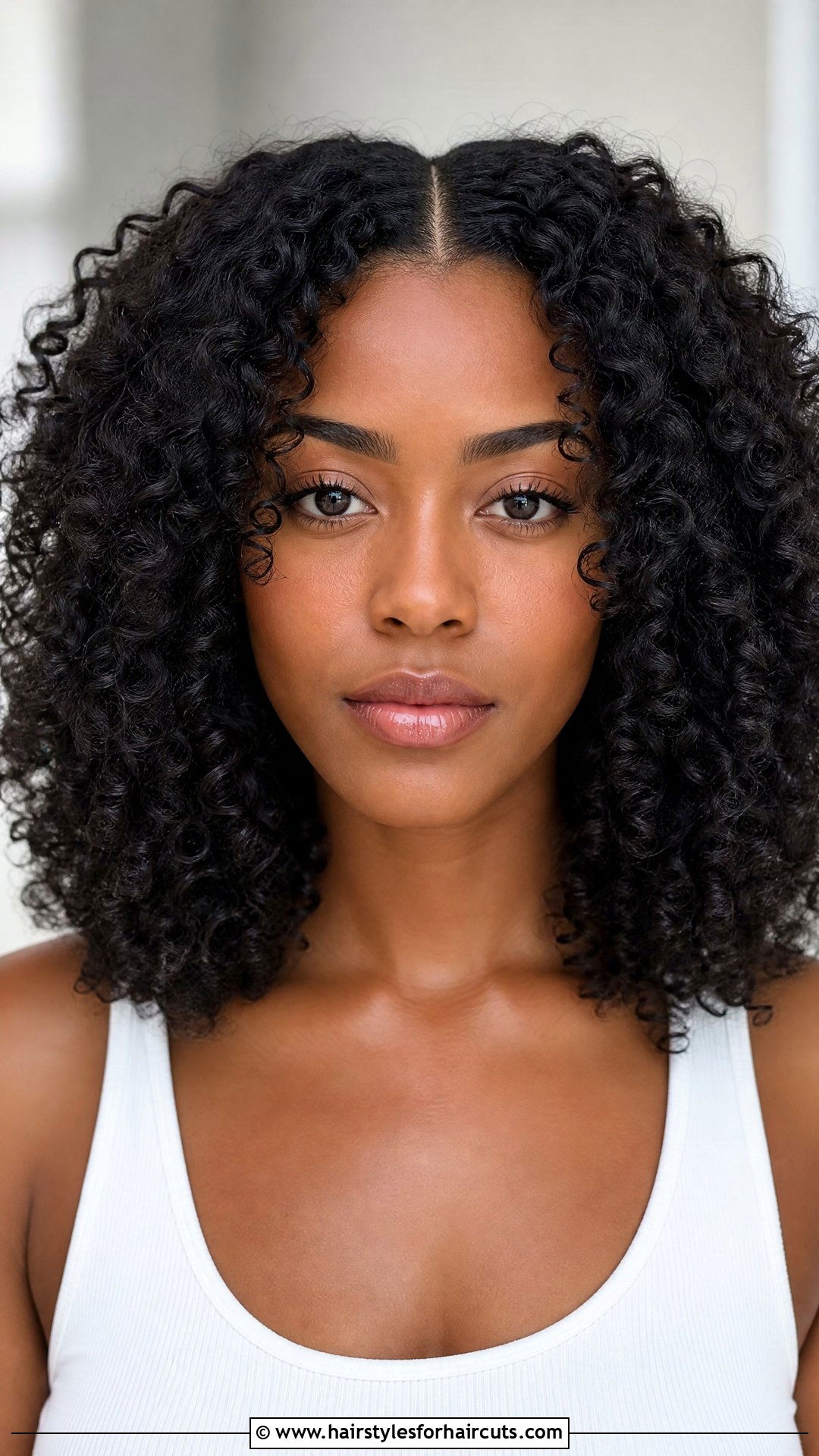 3c Hair Middle Part - 25 hairstyles for 3c hair - 25 hairstyles for 3c hair