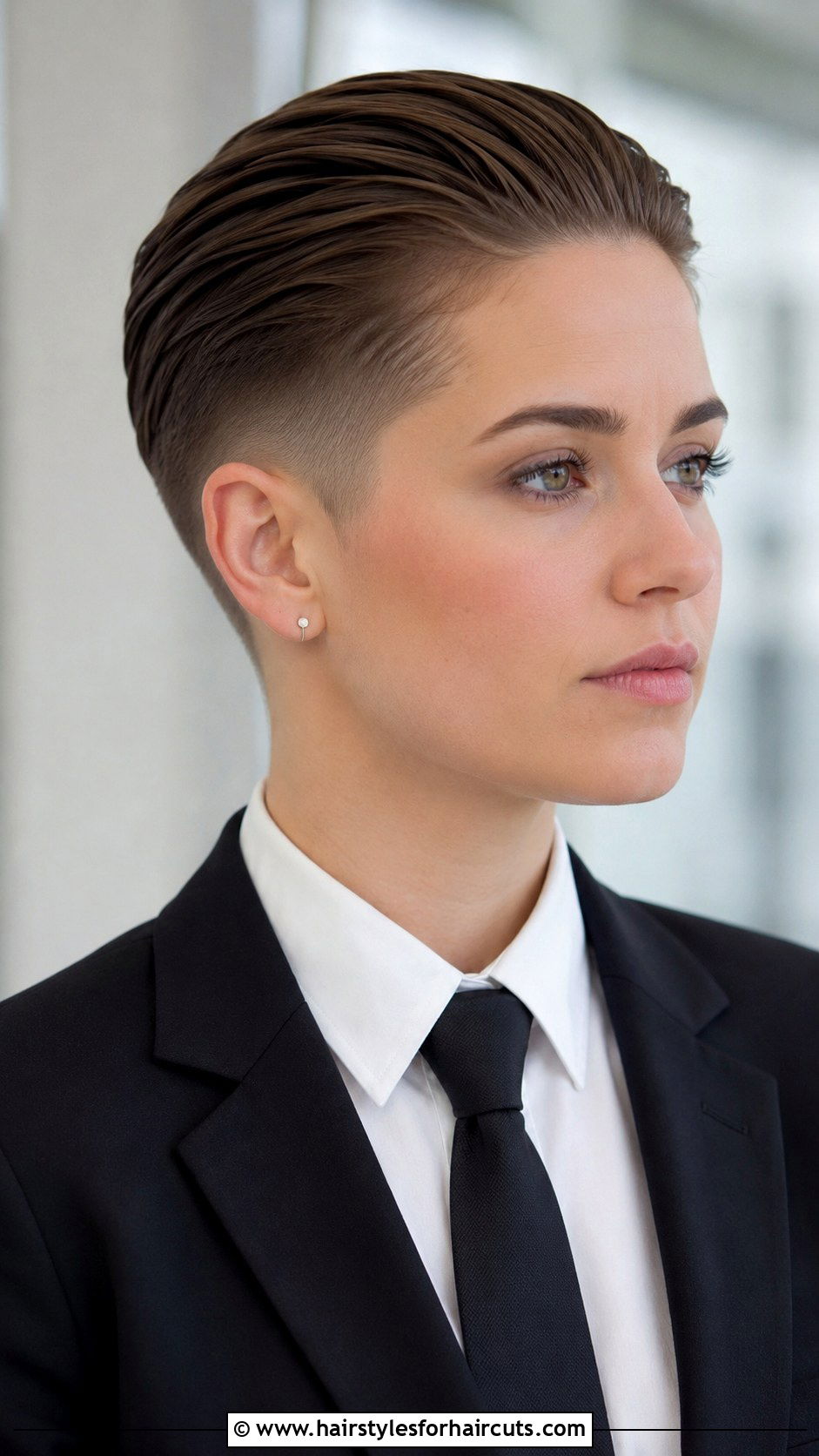 4 Inch Slicked Back Haircut - 25 4 inch haircuts - 25 4 inch haircuts
