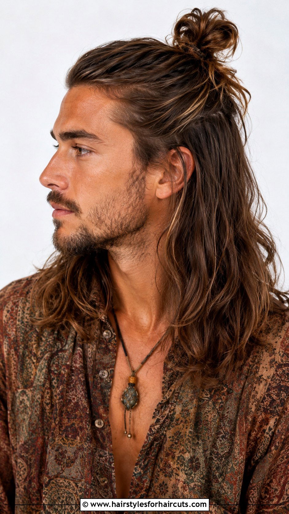 70s Mens Half Up Half Down Hairstyle - 25 70s mens hairstyles - 25 70s mens hairstyles