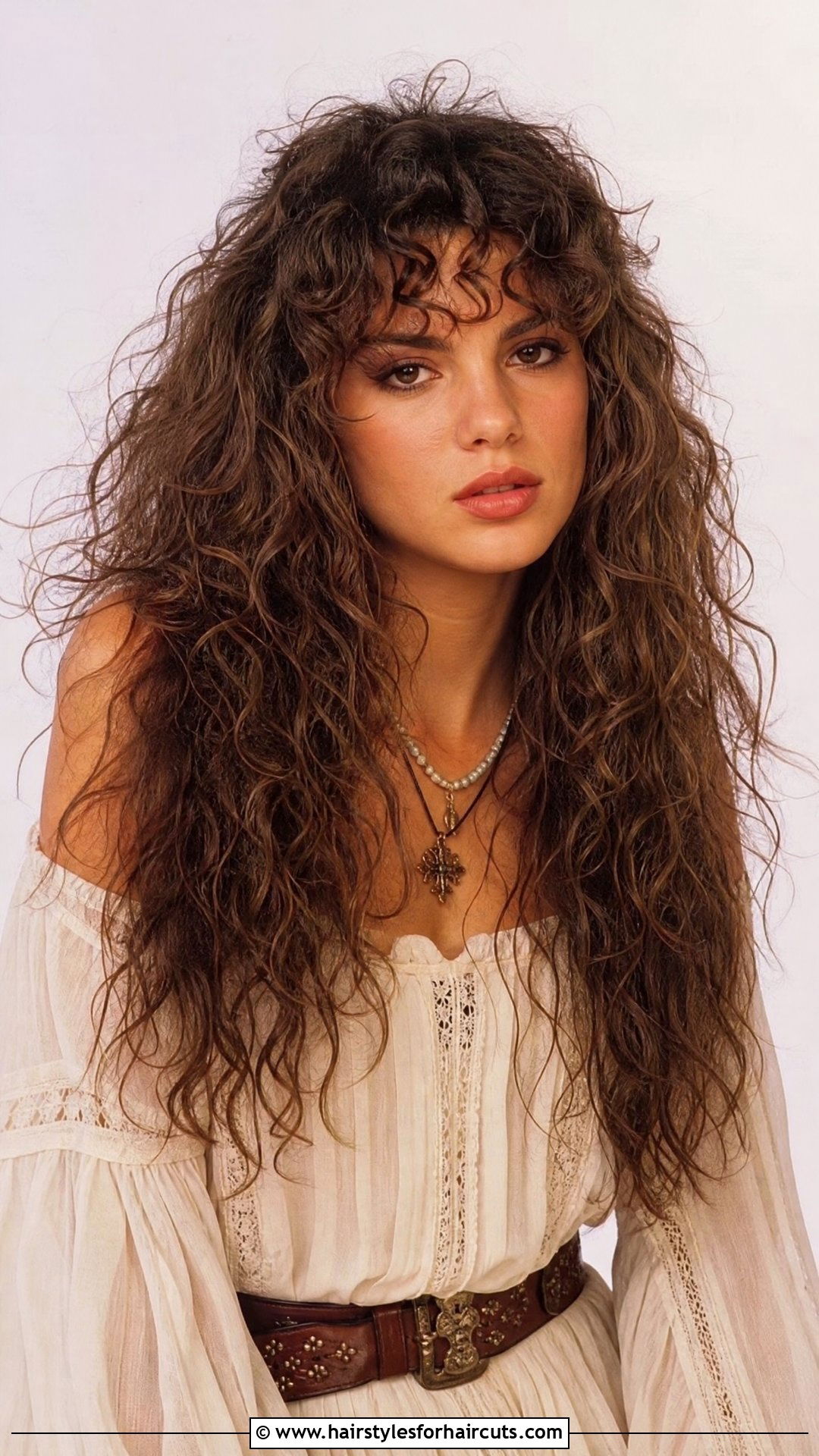 80s Long Curly Hair With Bangs - 25 80s curly hairstyles - 25 80s curly hairstyles