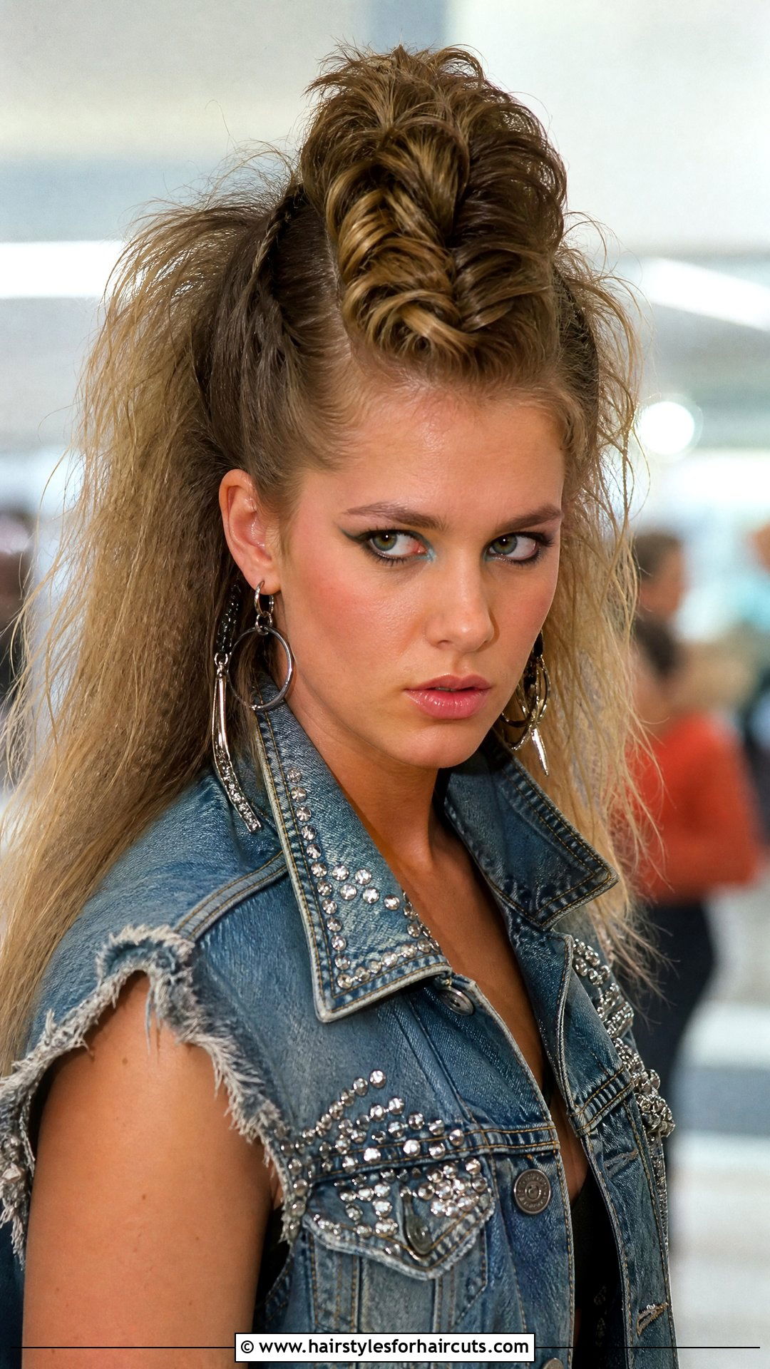 80s Mohawk Braid Long Hair - 25 long hair 80s hairstyles - 25 long hair 80s hairstyles