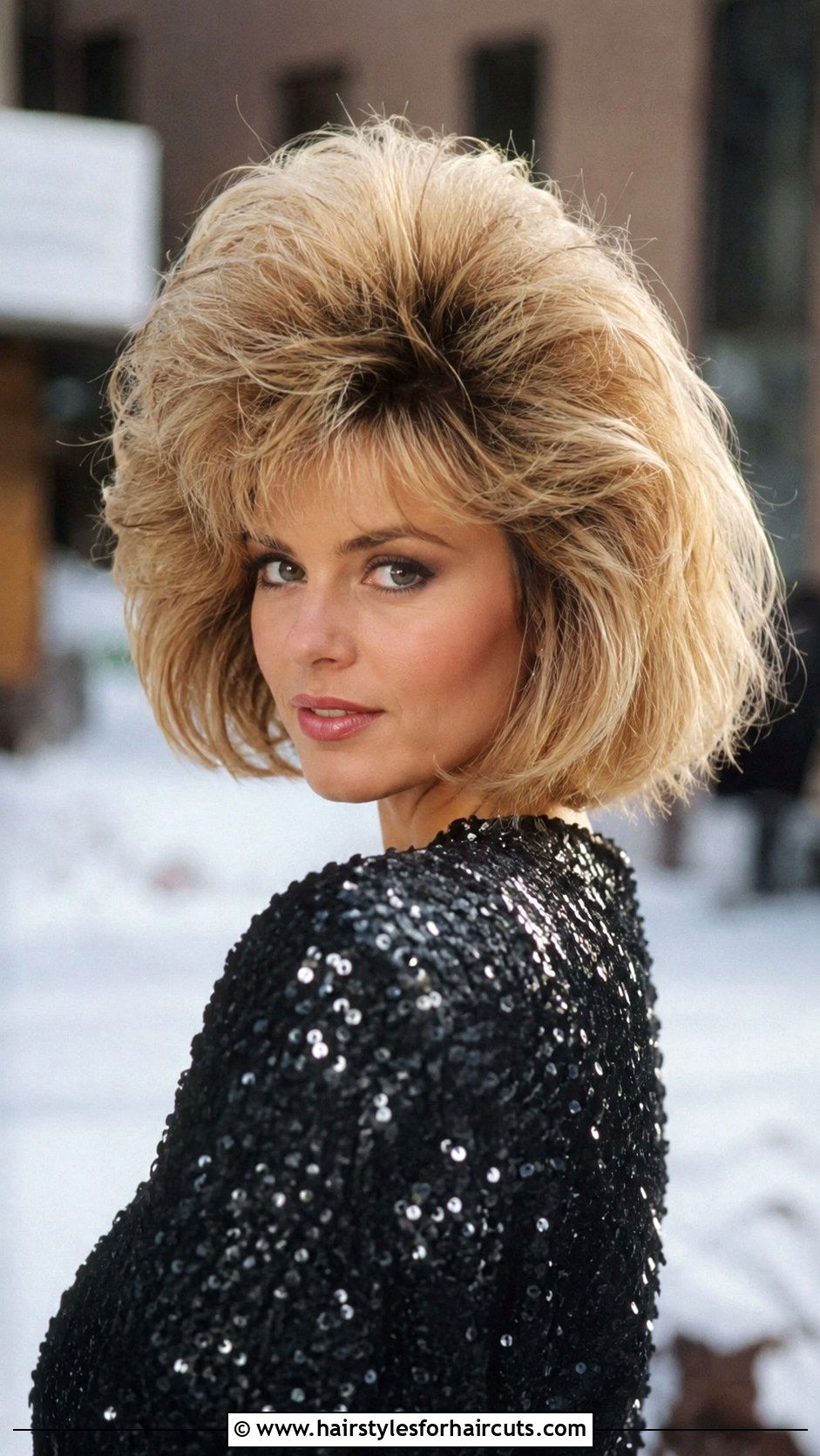 80s Volumized Bob Haircut - 25 bob 80s hairstyles for short hair - 25 bob 80s hairstyles for short hair