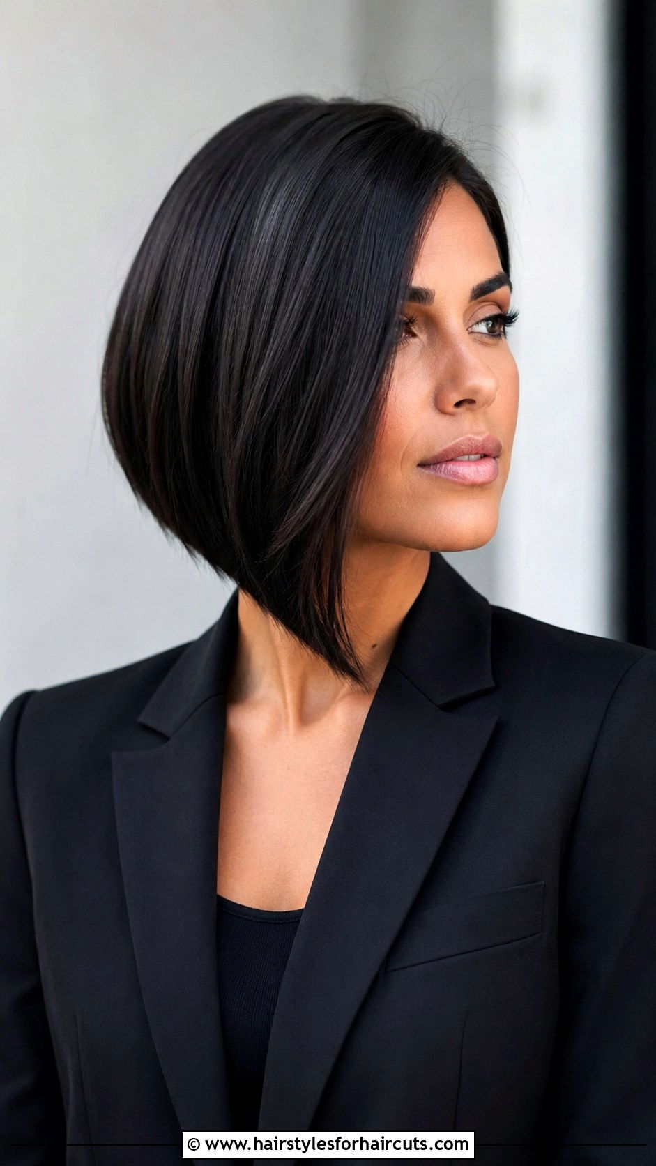 A Line Bob - 25 bob haircuts dark hair - 25 bob haircuts dark hair