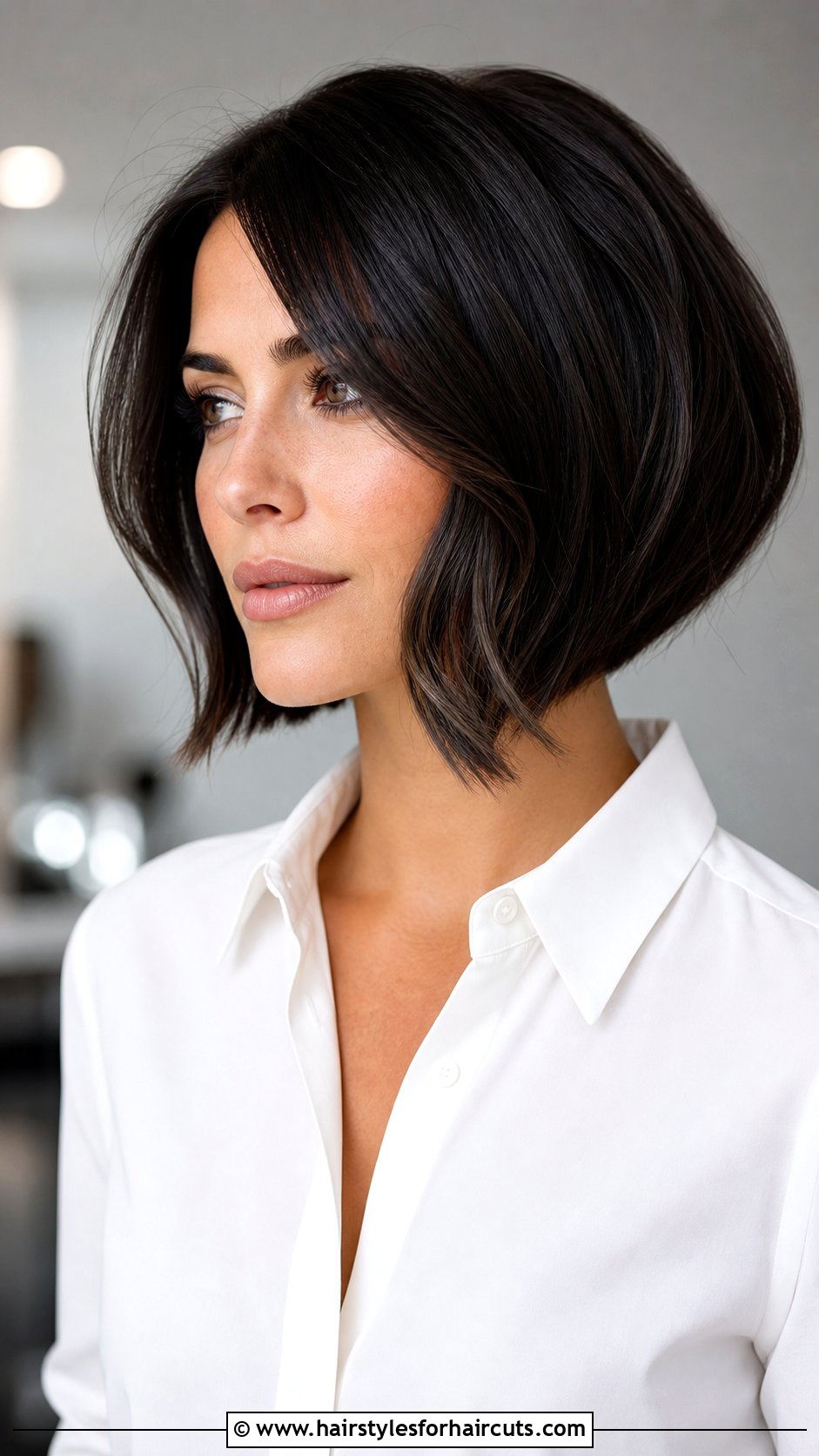 A Line Bob - 25 shoulder length haircuts for thin wavy hair - 25 shoulder length haircuts for thin wavy hair