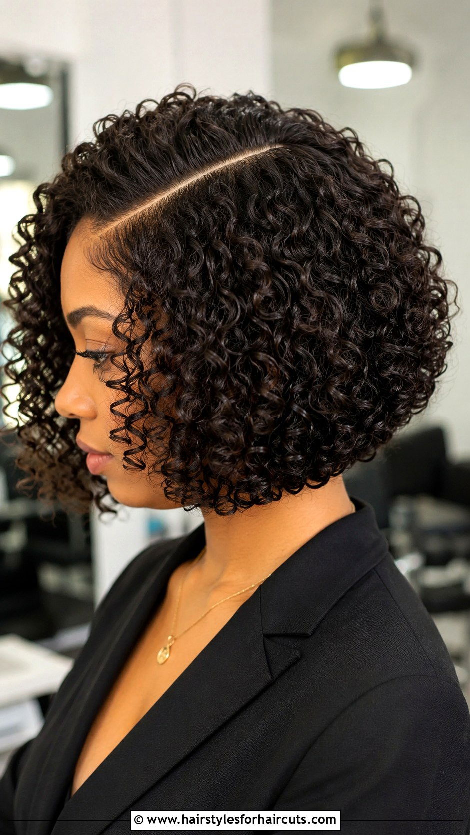 A Line Bob Curly Hair - 25 haircuts for shoulder length curly hair - 25 haircuts for shoulder length curly hair
