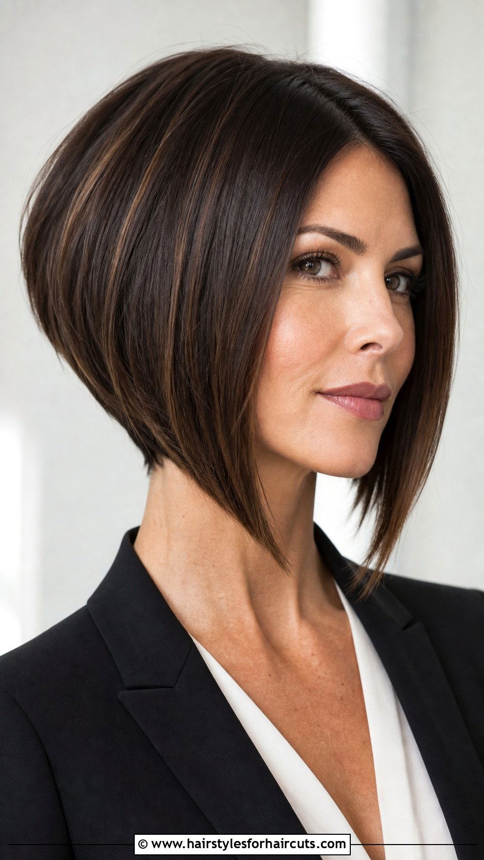 A Line Bob Haircut - 25 haircuts model - 25 haircuts model