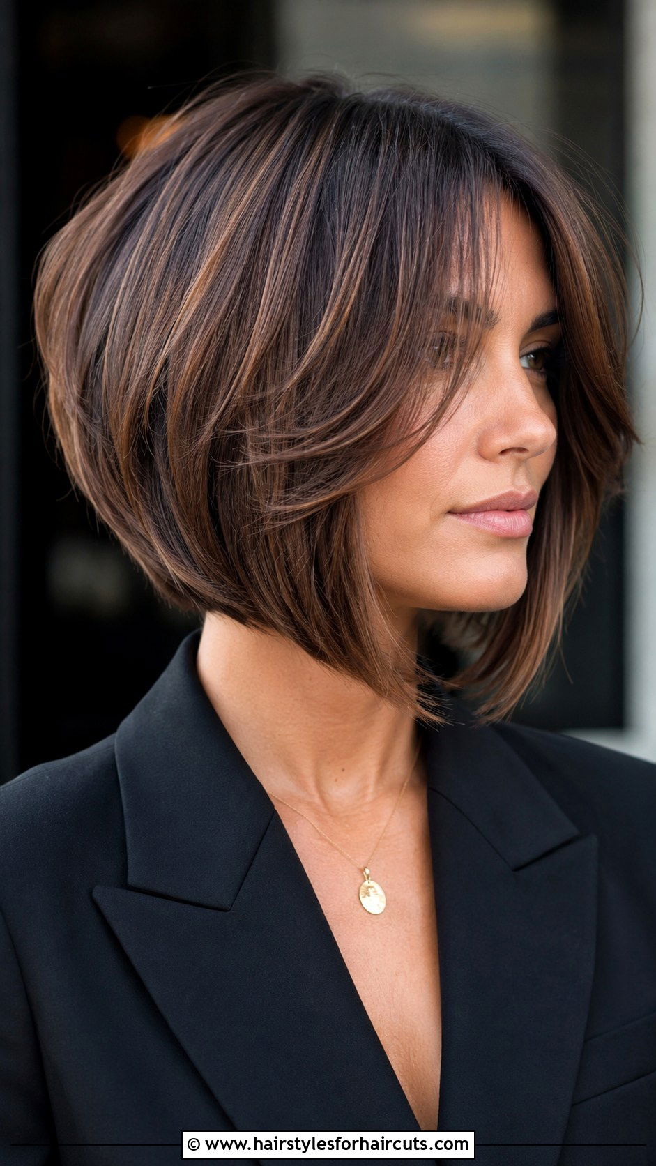 A Line Bob With Curtain Bangs - 25 curtain bangs haircuts straight hair - 25 curtain bangs haircuts straight hair