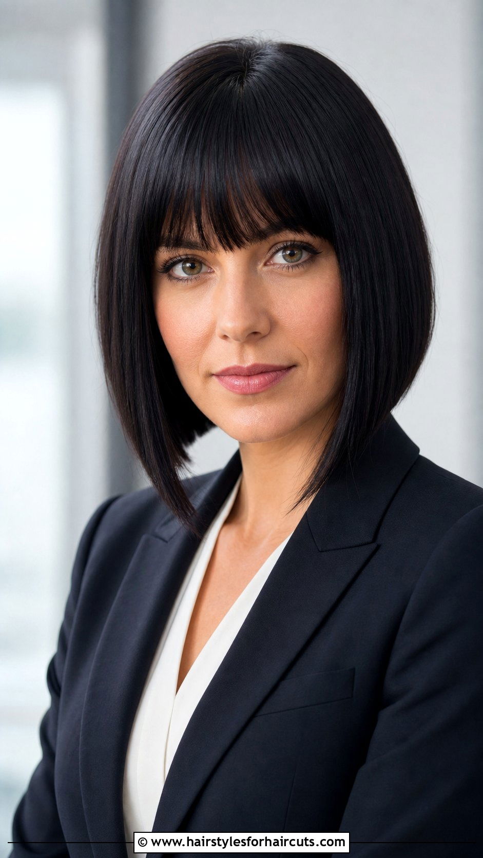 A Line Bob With Front Bangs - 25 hairstyles for hair with bangs - 25 hairstyles for hair with bangs