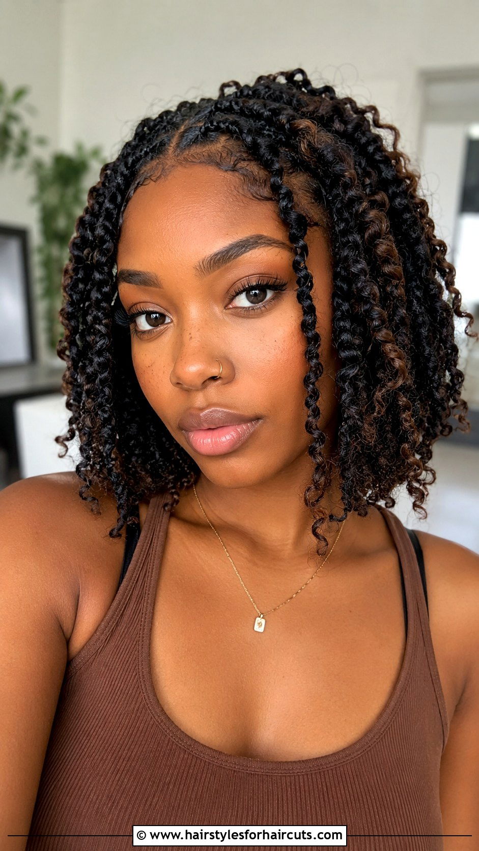 A Line Bob With Highlights - 25 y2k hairstyles for short hair black girl - 25 y2k hairstyles for short hair black girl