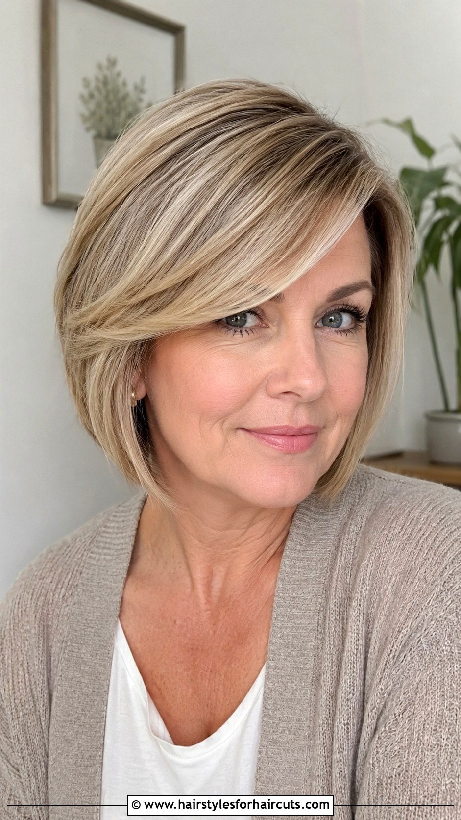 A Line Bob With Side Swept Bangs For Fine Hair - 25 a line haircuts for thin hair - 25 a line haircuts for thin hair