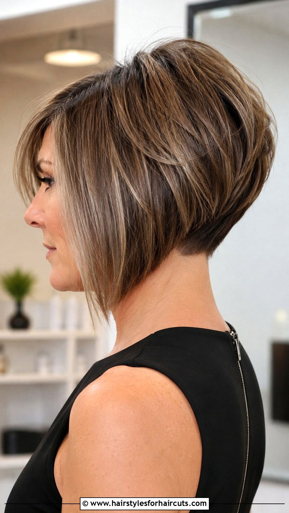 A Line Bob With Stacked Back - 25 back haircuts design - 25 back haircuts design