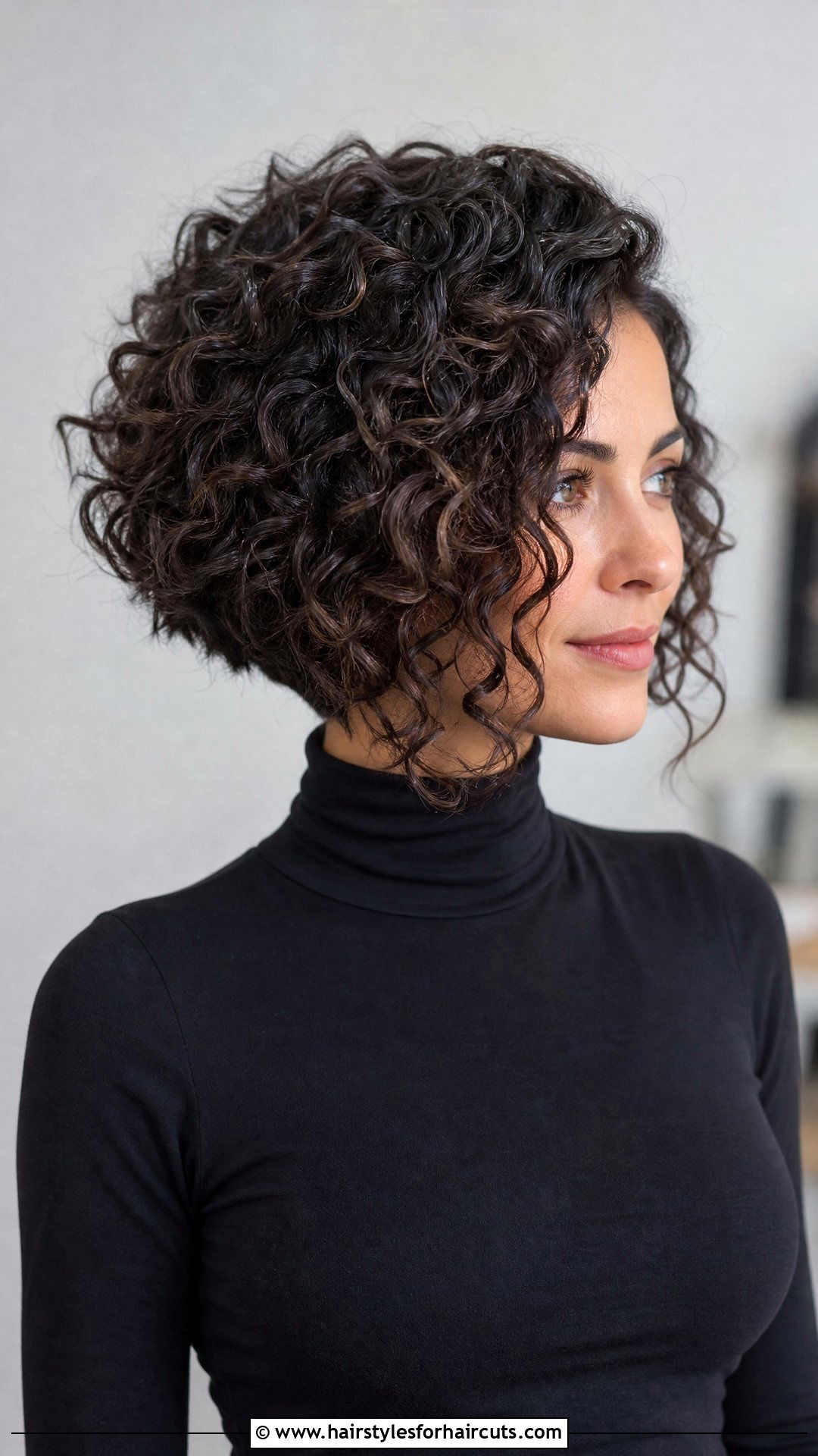 A Line Curly Bob - 25 bob haircuts for curly hair - 25 bob haircuts for curly hair