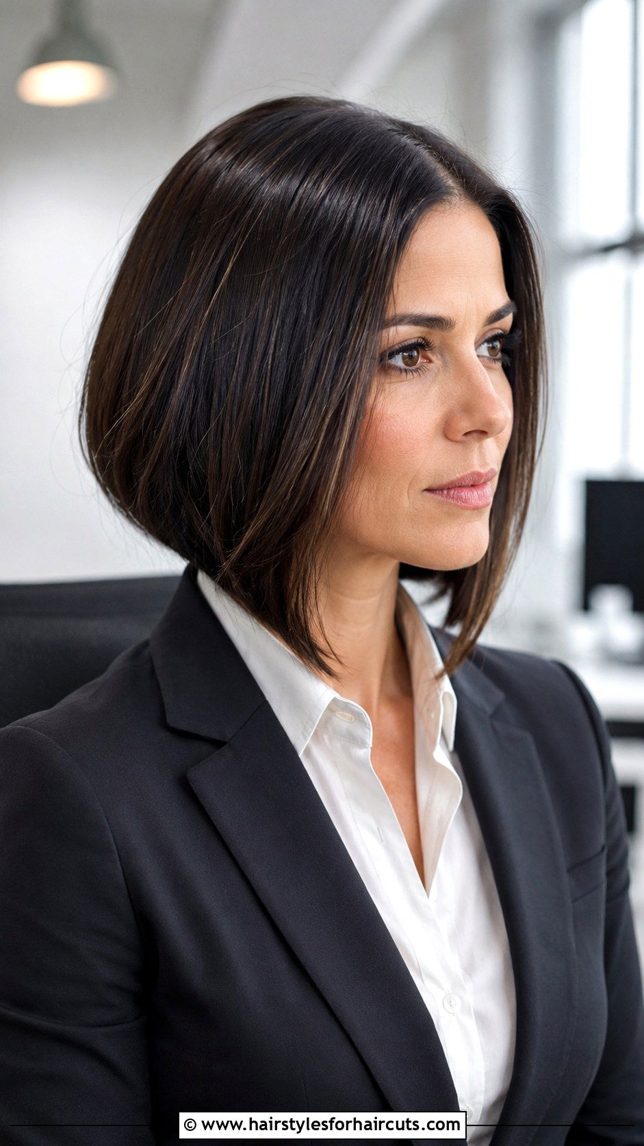A Line Medium Bob - 25 medium length bob haircuts for thick hair - 25 medium length bob haircuts for thick hair
