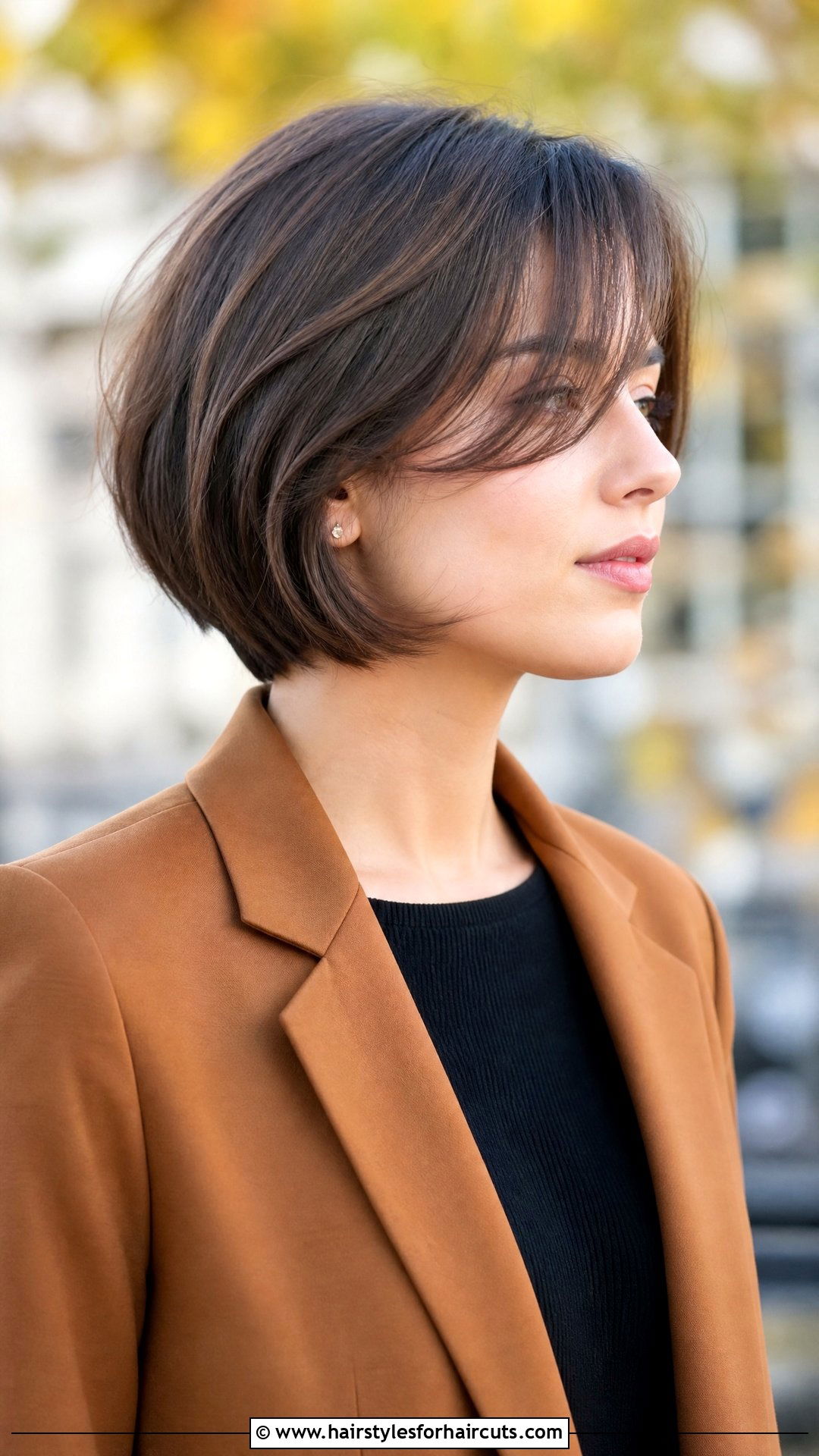 A Line Short Bob With Side Bangs - 25 fine hair short bob haircuts with bangs - 25 fine hair short bob haircuts with bangs