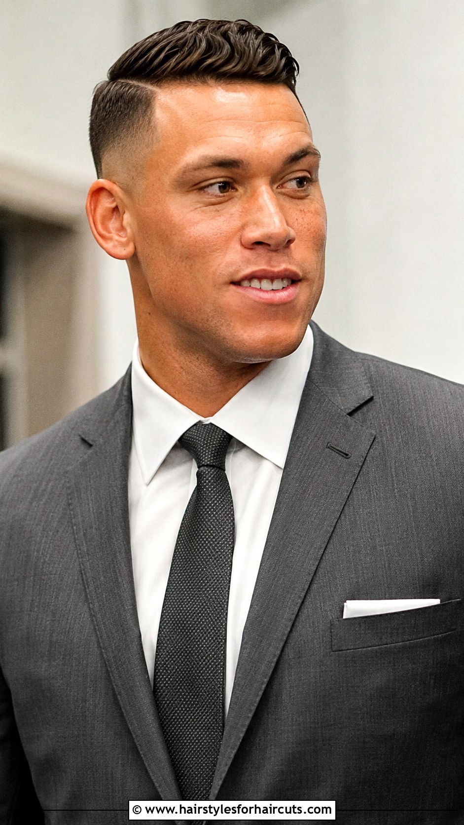 Aaron Judge Side Part Fade - 25 aaron judge haircuts - 25 aaron judge haircuts
