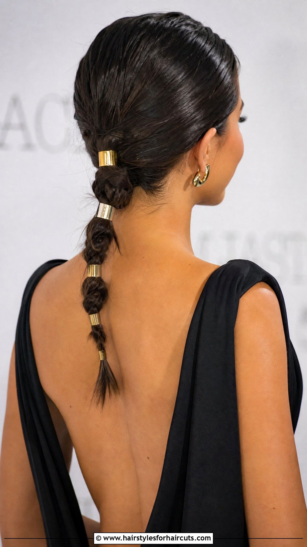 Accessorized Braided Low Ponytail - 25 holiday hairstyles - 25 holiday hairstyles