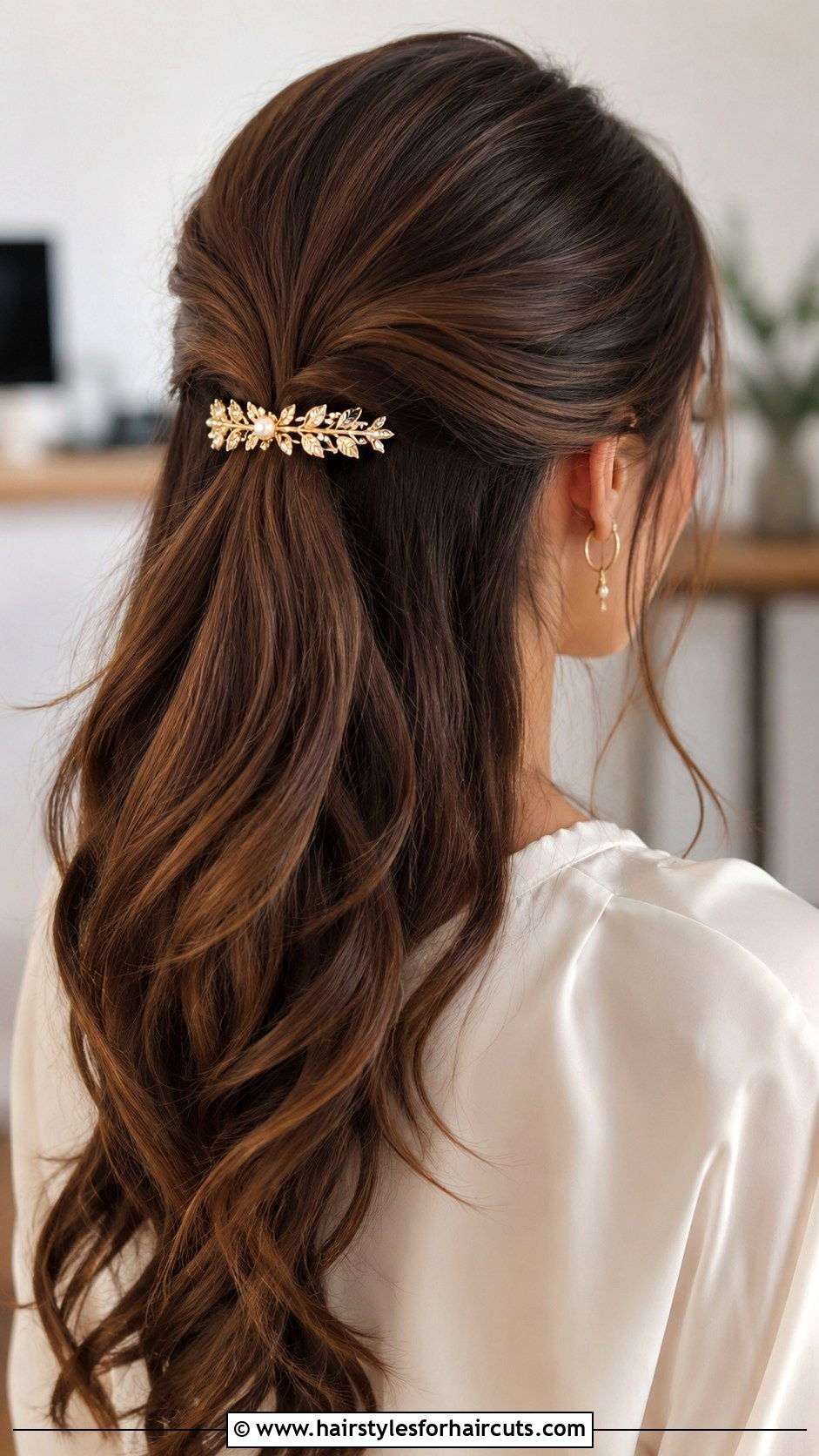 Accessorized Half Up Hair - 25 diy hairstyles - 25 diy hairstyles