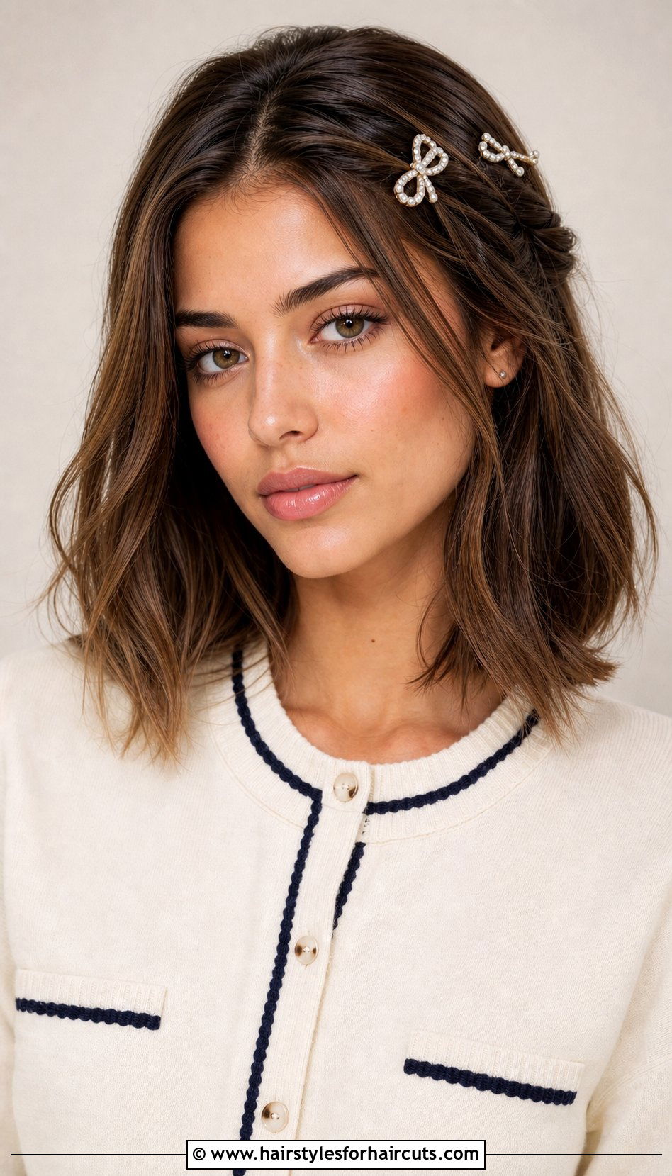 Accessorized Medium Hair - 25 cute hairstyles for medium hair - 25 cute hairstyles for medium hair