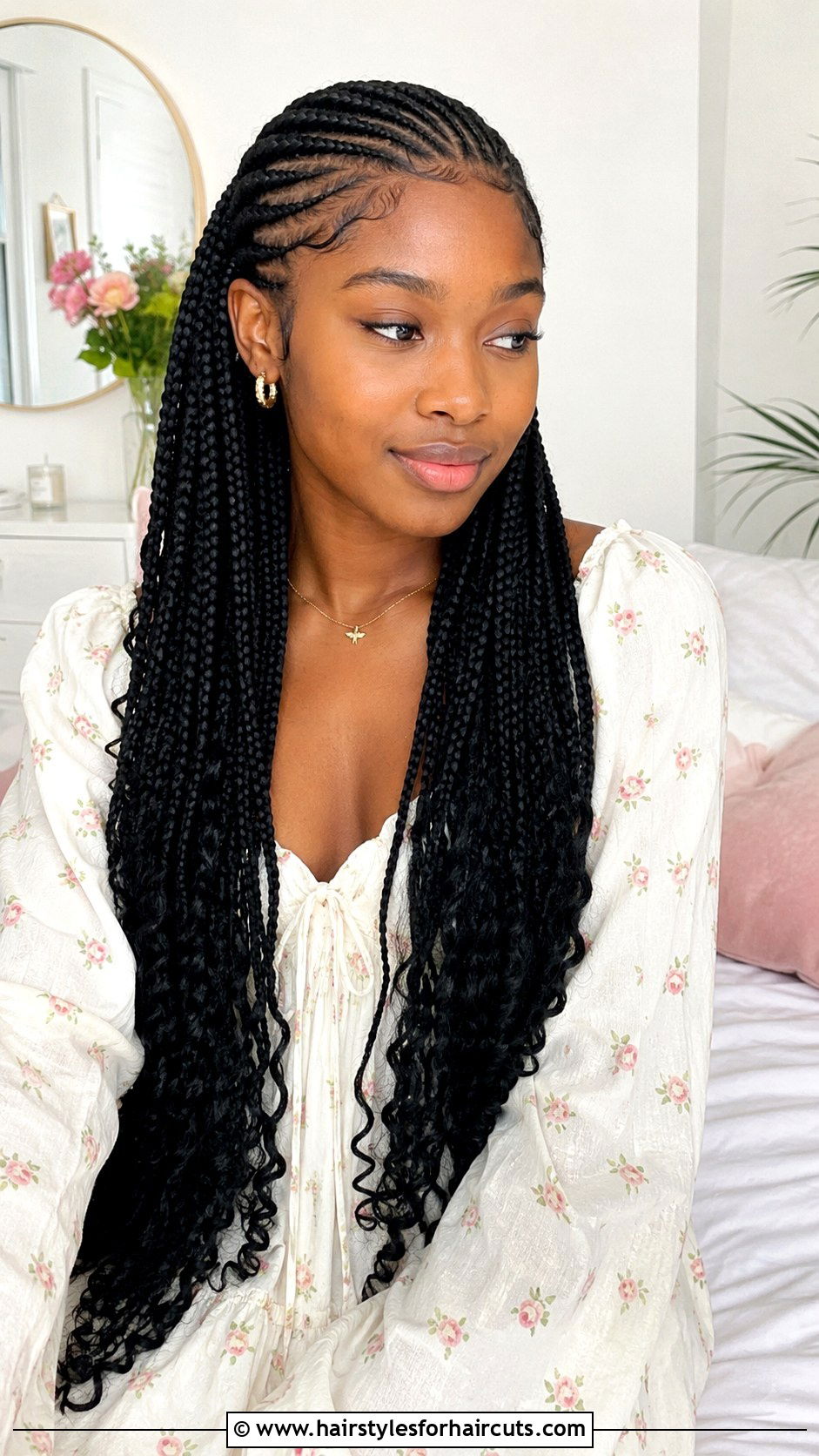 African Half Up Half Down Braids - 25 african braided hairstyles - 25 african braided hairstyles