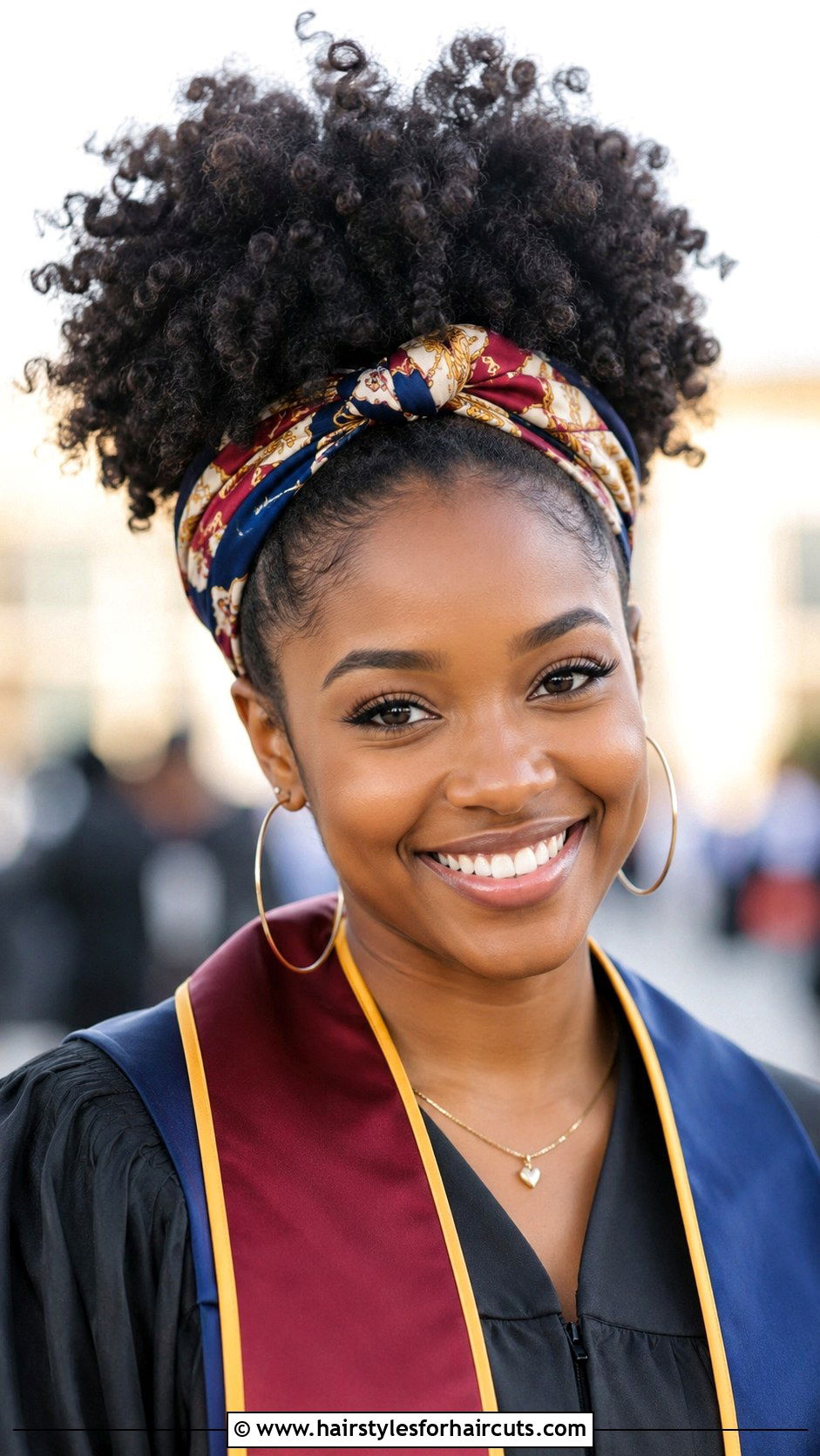 Afro Puff - 25 graduation hairstyles - 25 graduation hairstyles