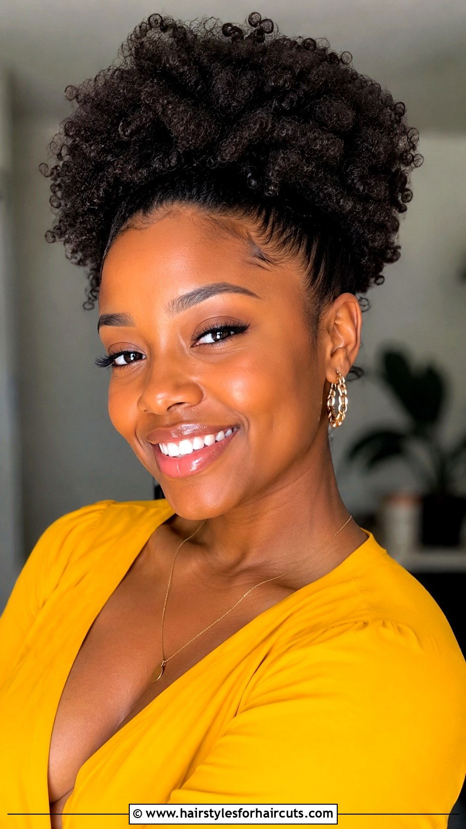 Afro Puff - 25 kinky hairstyles for ladies - 25 kinky hairstyles for ladies