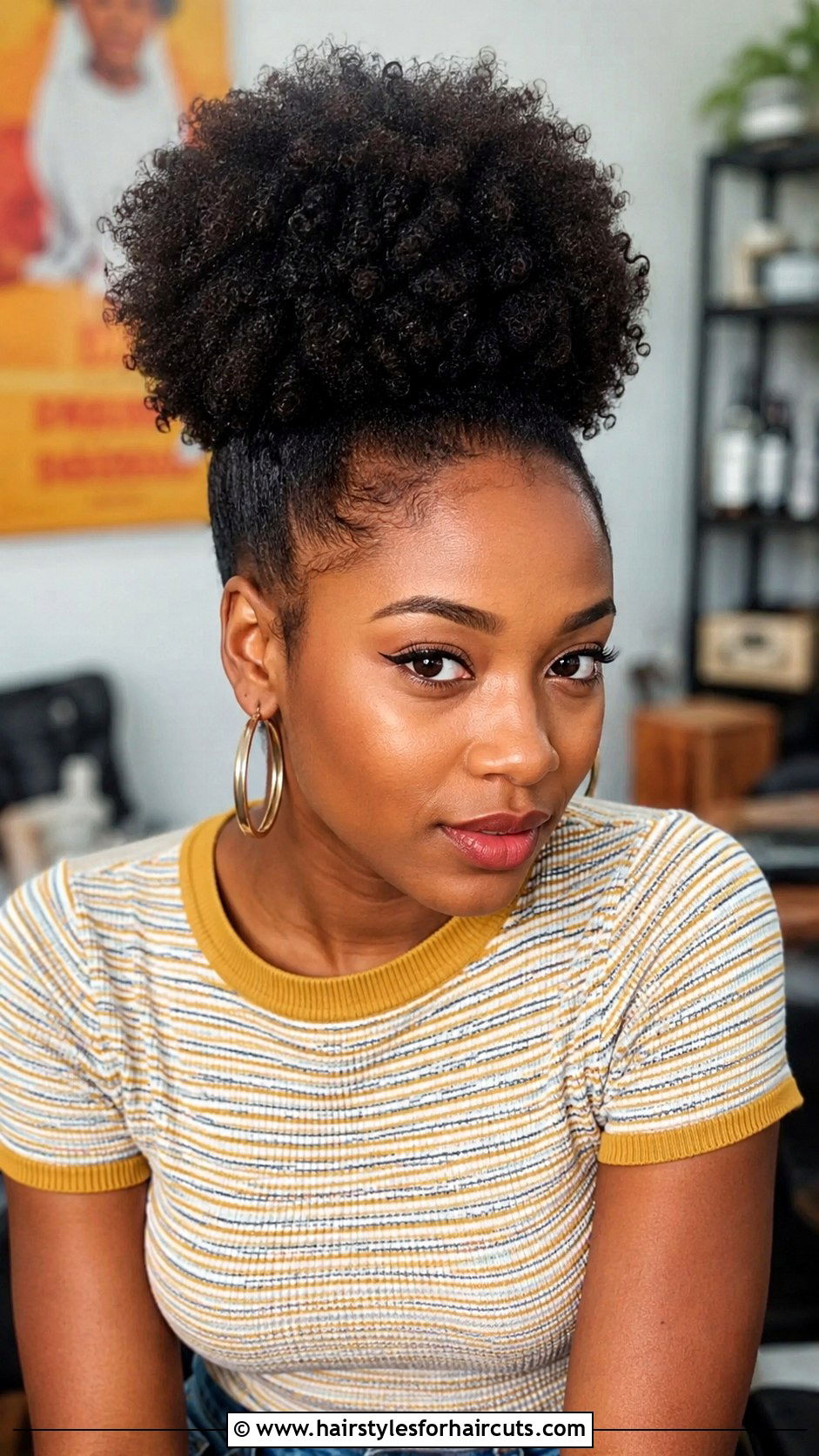 Afro Puff - 25 black hair hairstyles - 25 black hair hairstyles