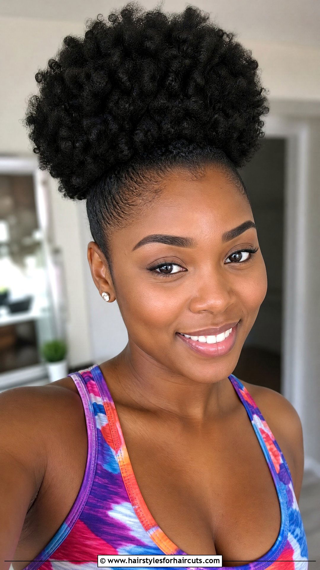 Afro Puff Hairstyle - 25 current hairstyles for women - 25 current hairstyles for women
