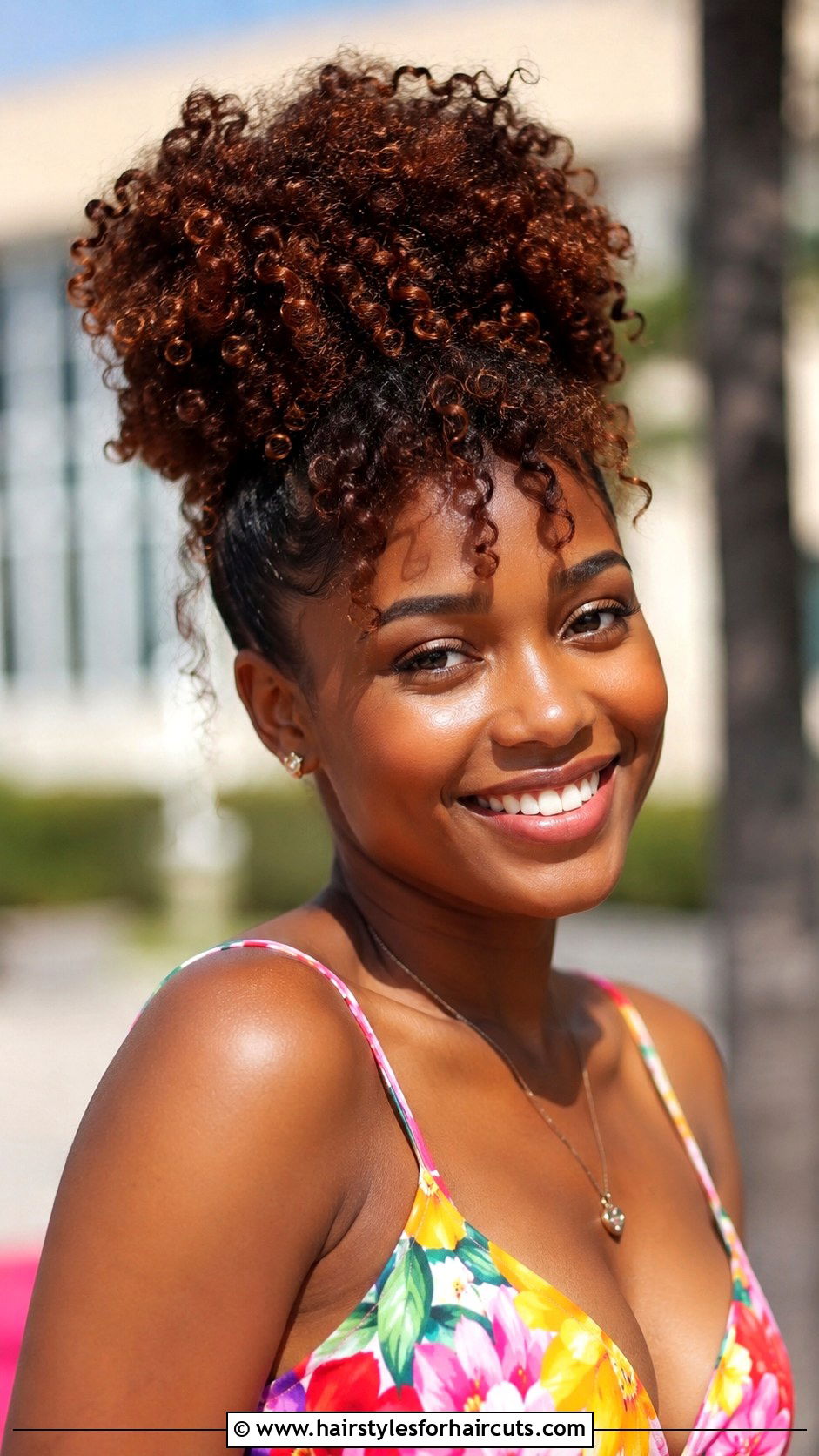 Afro Puff Messy Bun - 25 messy bun hairstyles for black hair - 25 messy bun hairstyles for black hair