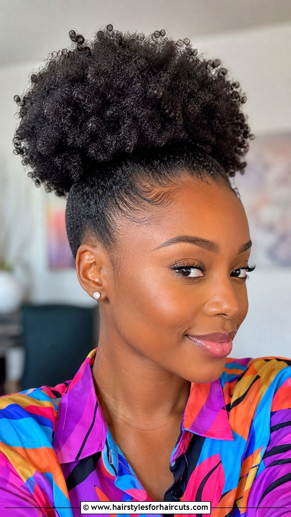 Afro Puff Ponytail - 25 elegant ponytail hairstyles for black hair - 25 elegant ponytail hairstyles for black hair