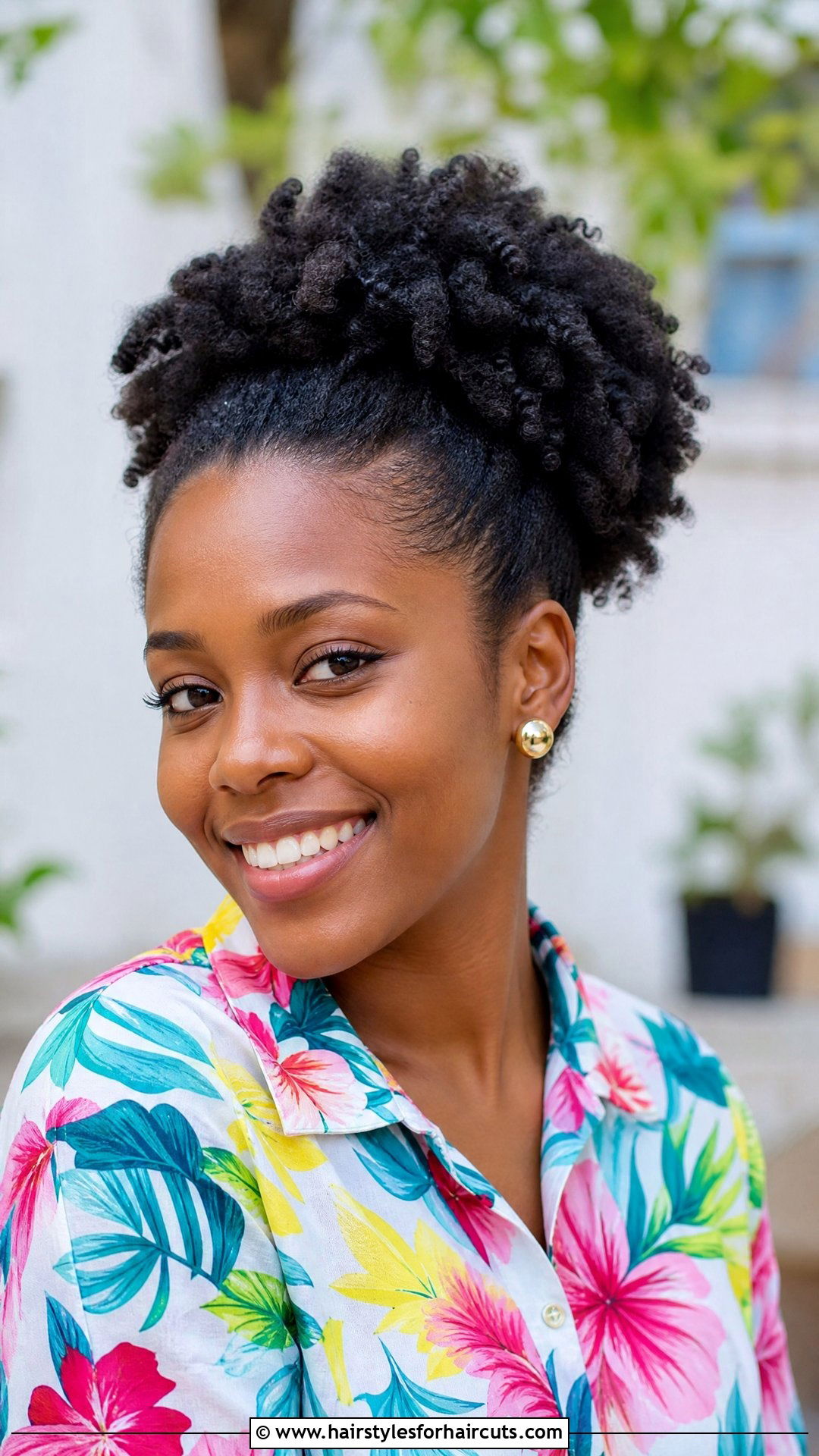 Afro Puff Short Ponytail - 25 short ponytail hairstyles for black hair - 25 short ponytail hairstyles for black hair