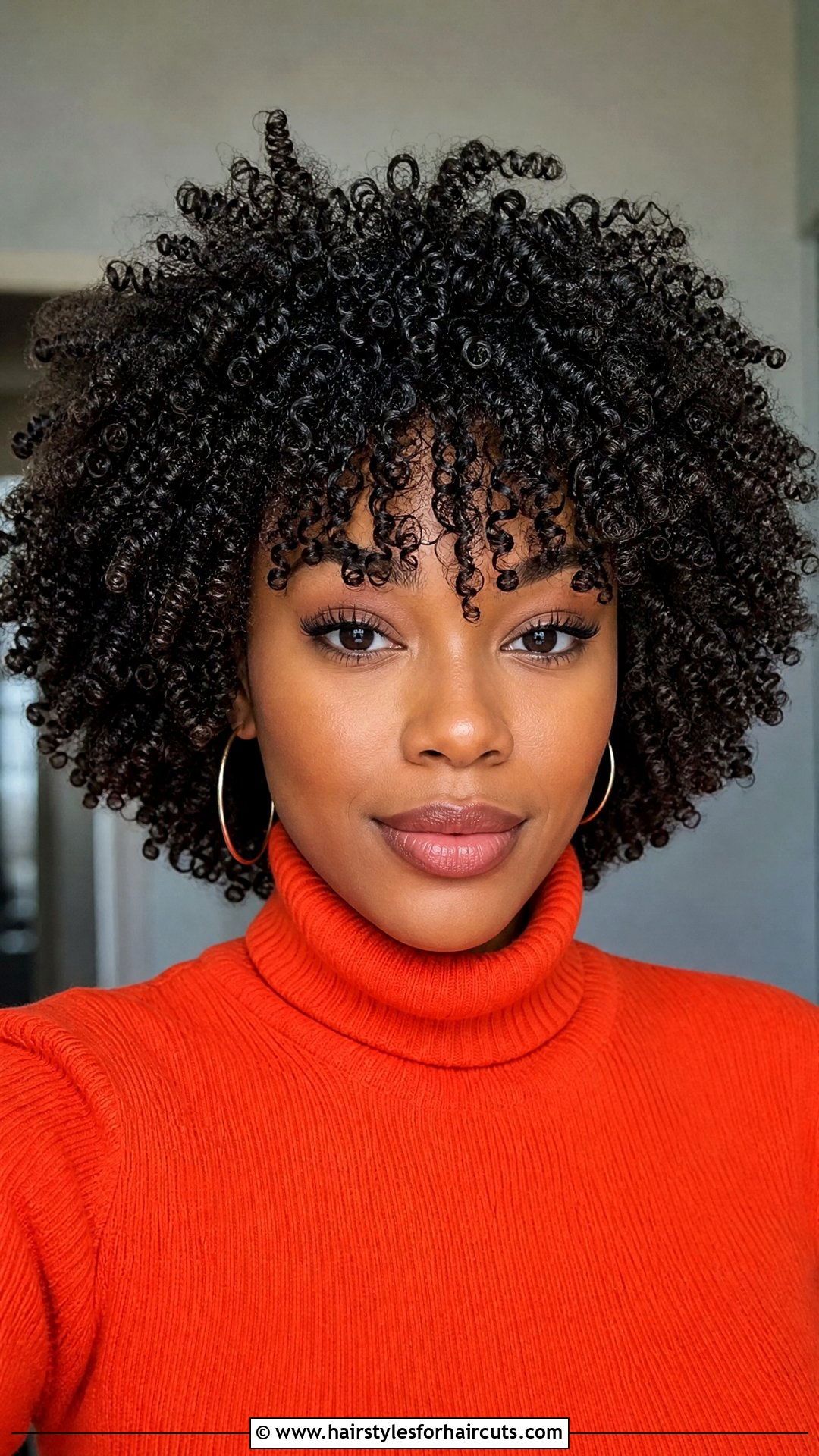 Afro With Curly Bangs - 25 curly hair with bangs hairstyles - 25 curly hair with bangs hairstyles