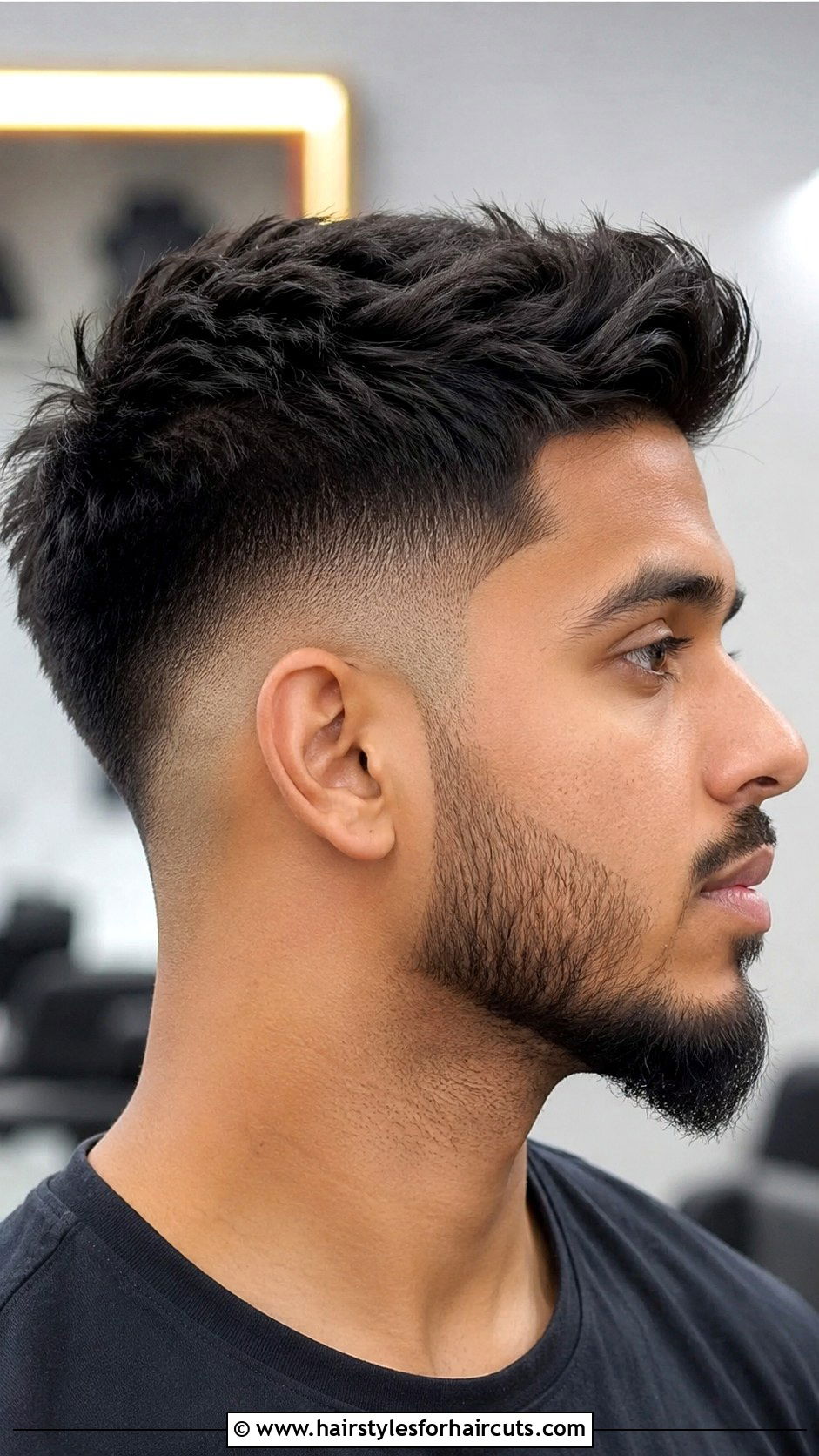 Anchor With Faded Sides - 25 anchor facial hairstyles - 25 anchor facial hairstyles