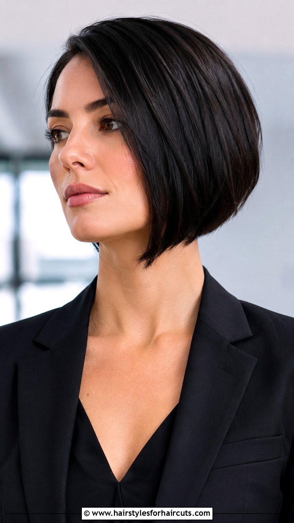 Angled Bob - 25 bob haircuts dark hair - 25 bob haircuts dark hair