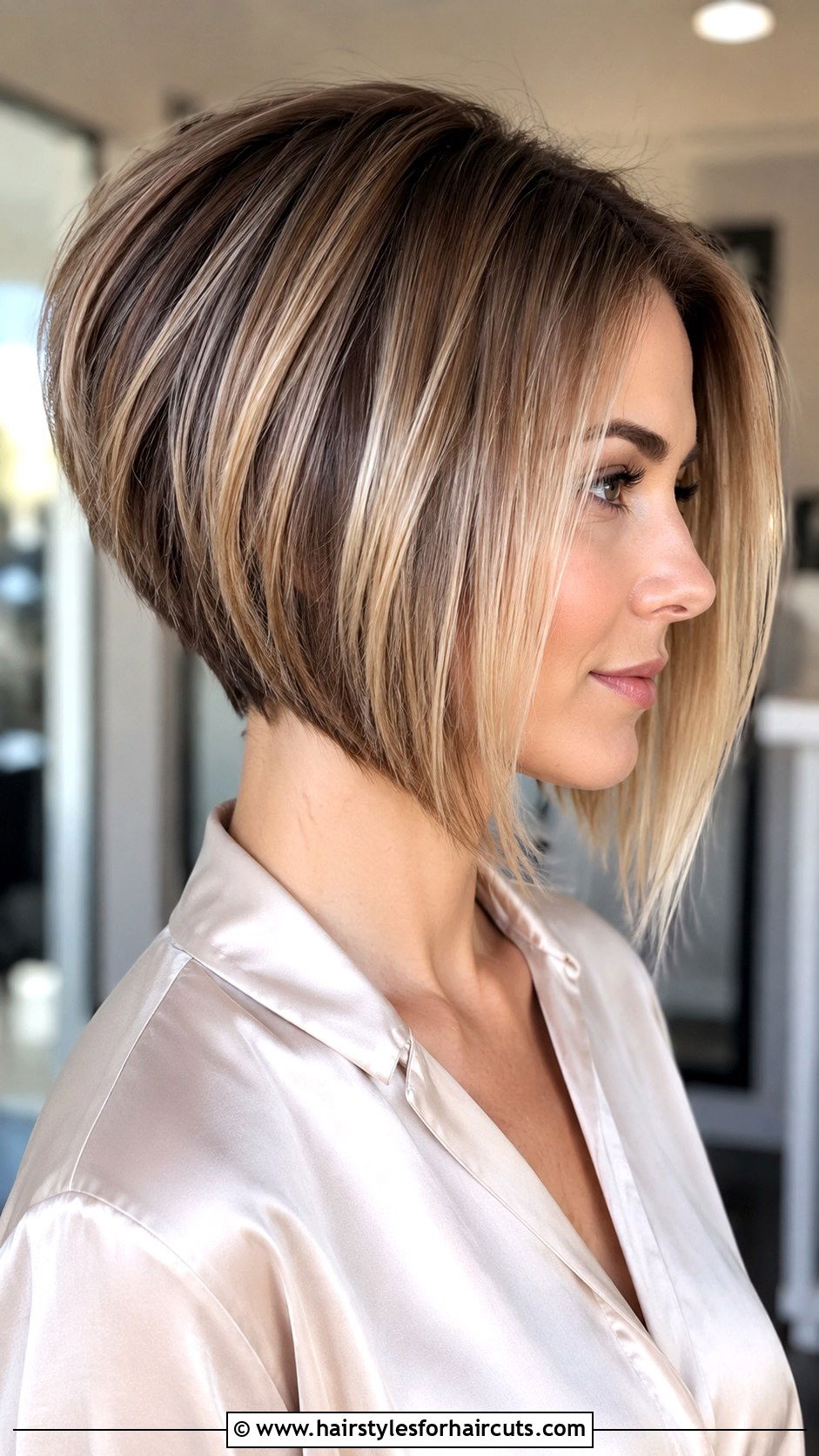 Angled Bob - 25 haircuts for thin hair round face - 25 haircuts for thin hair round face