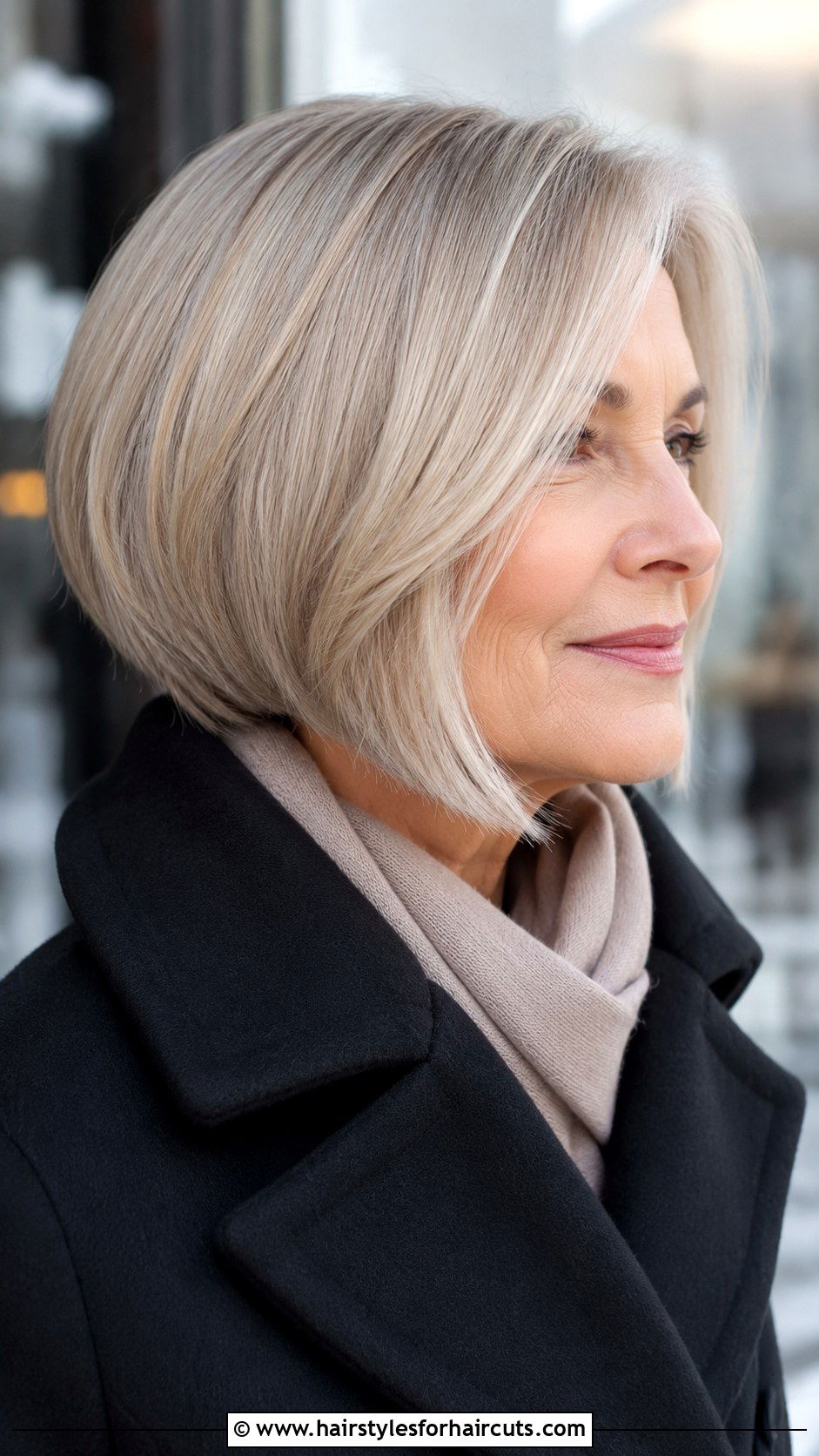 Angled Bob - 25 best hairstyles for women over 60 - 25 best hairstyles for women over 60