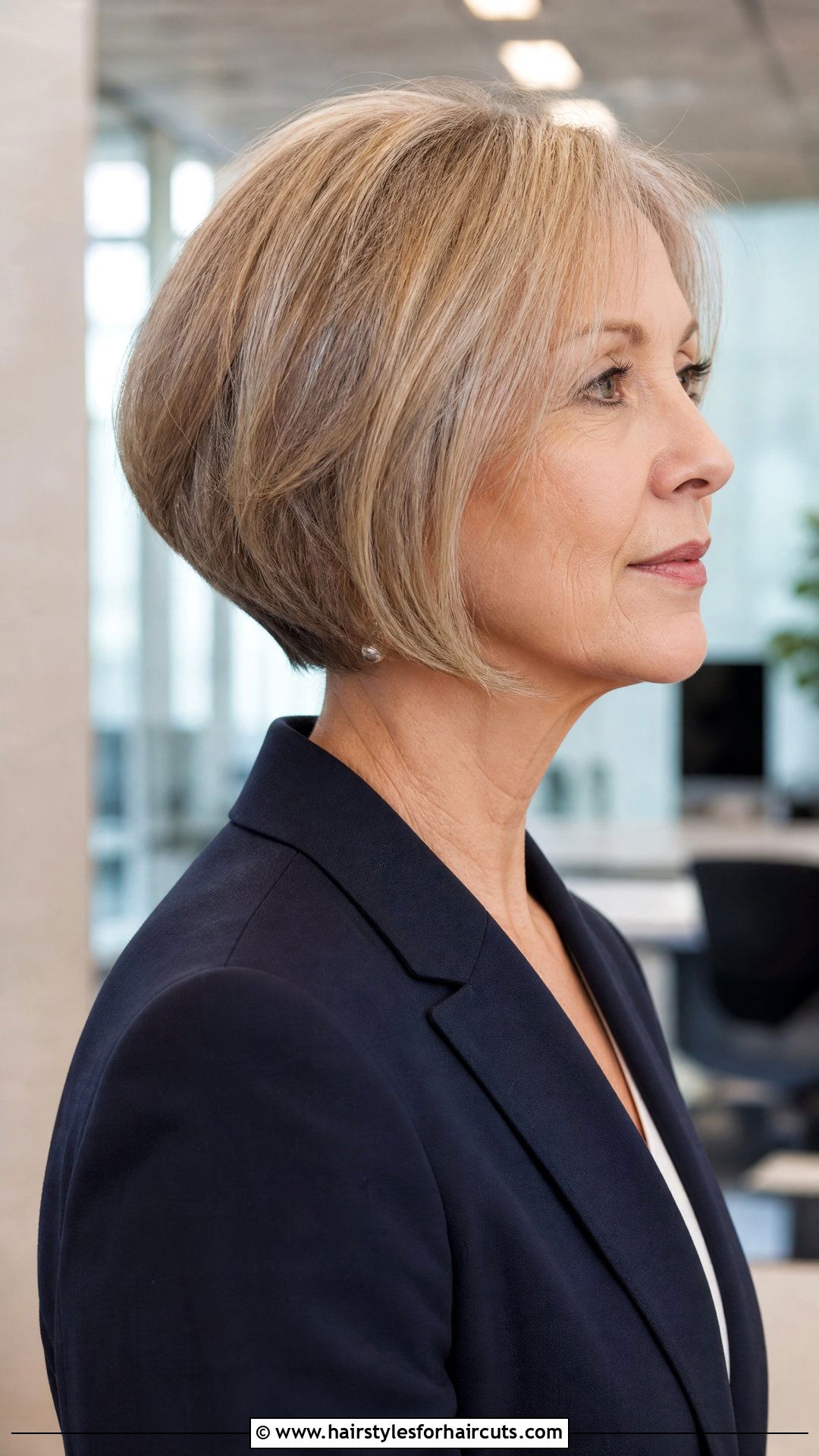 Angled Bob - 25 haircuts older women thin hair - 25 haircuts older women thin hair