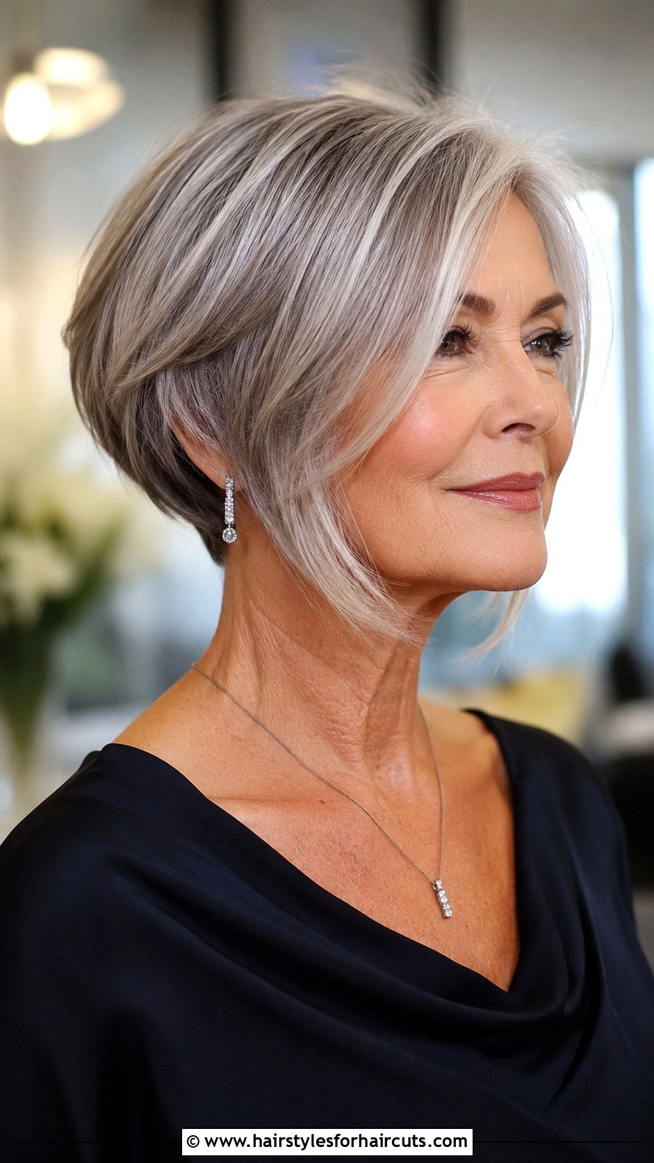 Angled Bob - 25 short haircuts for women over 60 - 25 short haircuts for women over 60