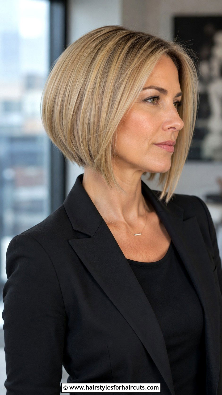 Angled Bob - 25 short hairstyles for thick hair over 70 - 25 short hairstyles for thick hair over 70