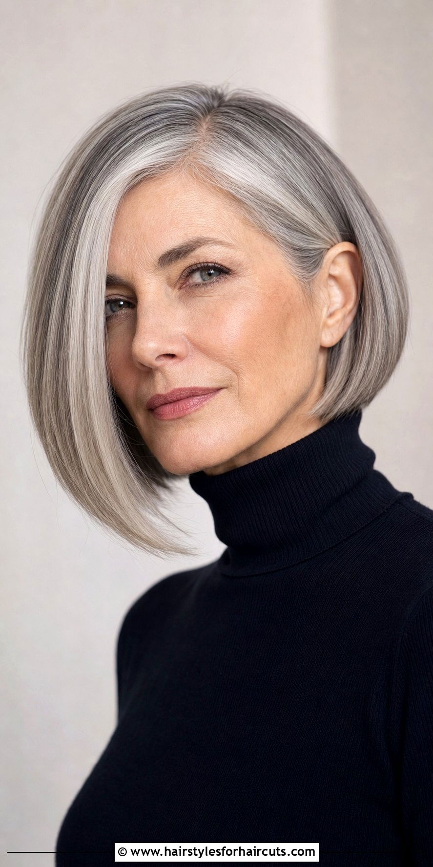Angled Bob Haircut - 25 shoulder length haircuts for older women - 25 shoulder length haircuts for older women