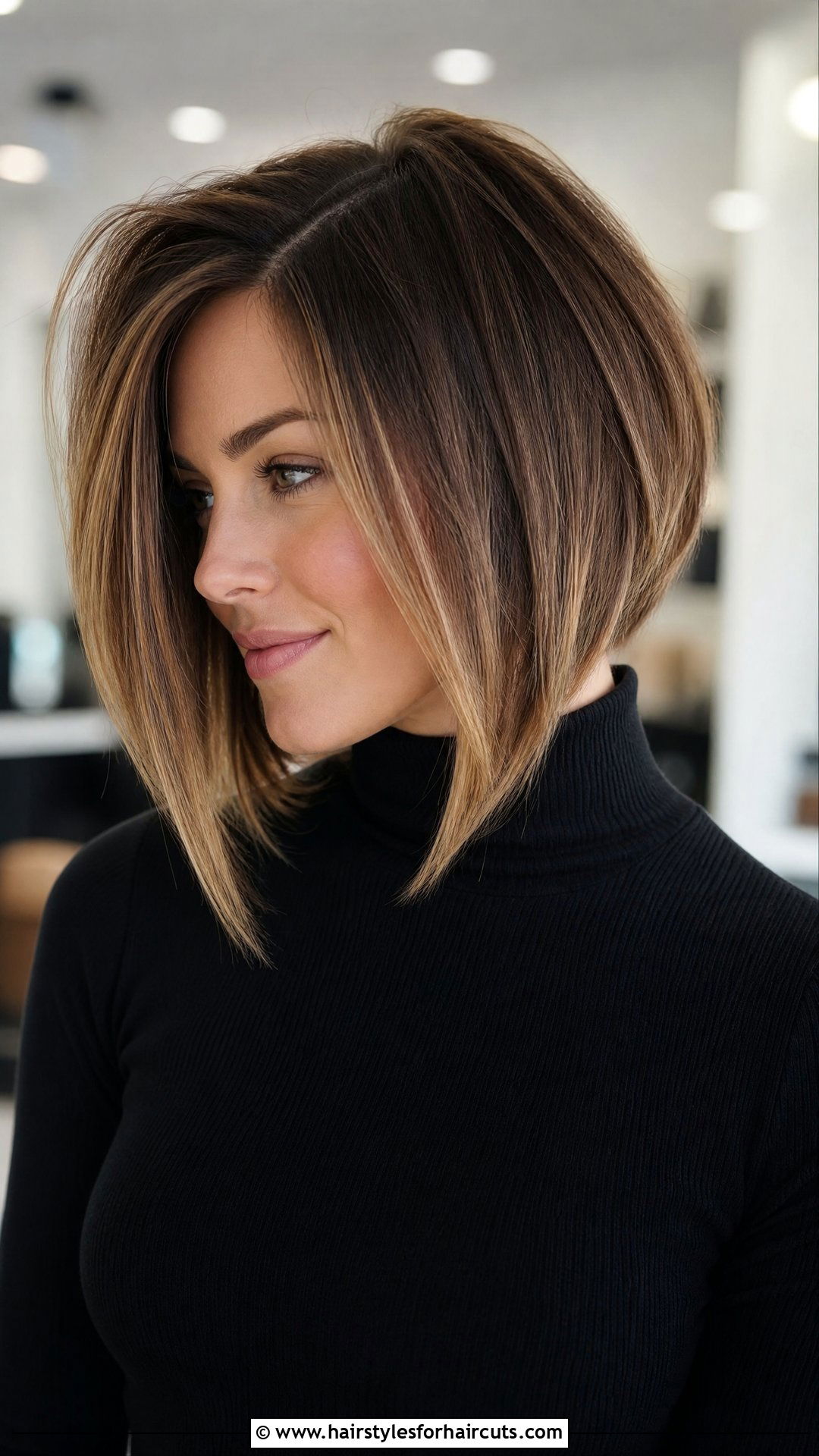 Angled Bob With Layers - 25 lots of layers haircuts for medium hair - 25 lots of layers haircuts for medium hair