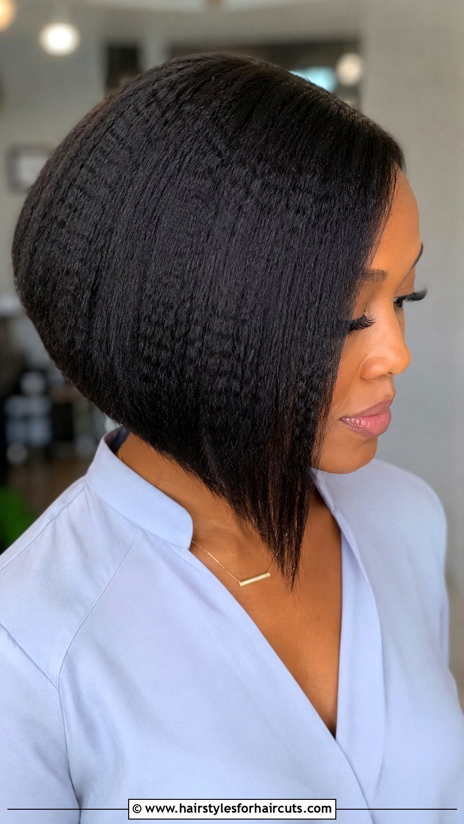 Angled Crimped Bob Black Hair - 25 bob crimped hairstyles for black hair - 25 bob crimped hairstyles for black hair