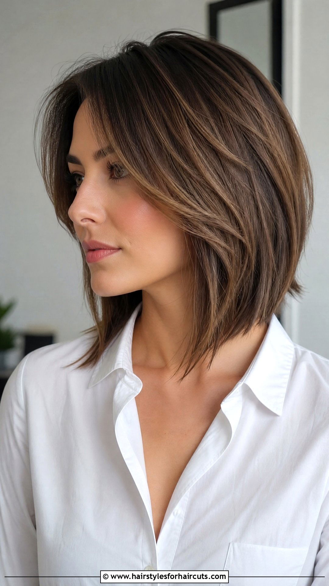 Angled Lob - 25 medium length thin hair hairstyles - 25 medium length thin hair hairstyles