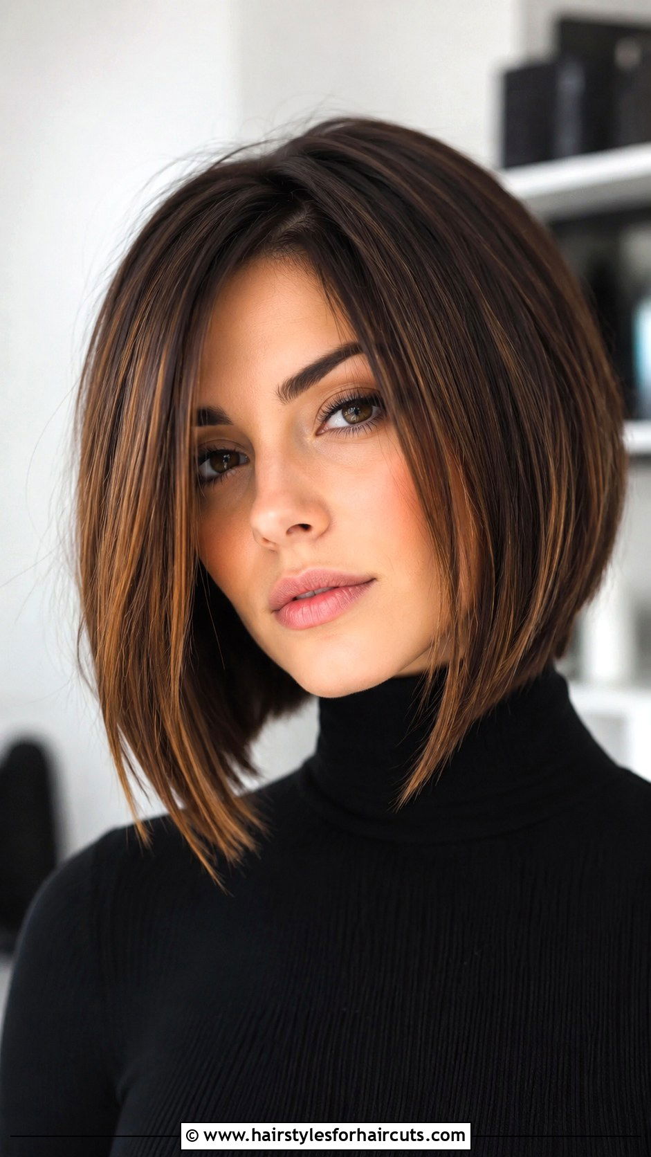 Angled Relaxed Bob - 25 neck length relaxed hairstyles for medium hair - 25 neck length relaxed hairstyles for medium hair