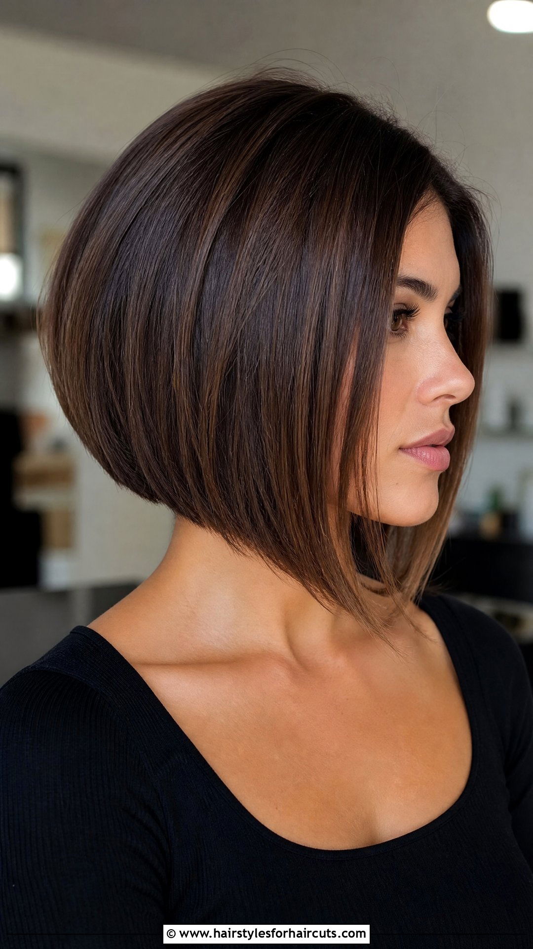 Angled Shoulder Length Bob - 25 shoulder length haircuts for women over 60 - 25 shoulder length haircuts for women over 60