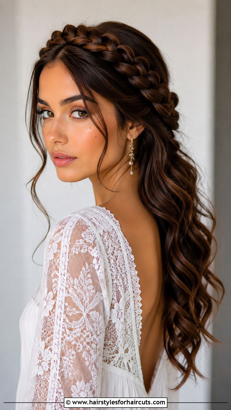 Arabian Crown Braid Down Do - 25 arabian hairstyles - 25 arabian hairstyles